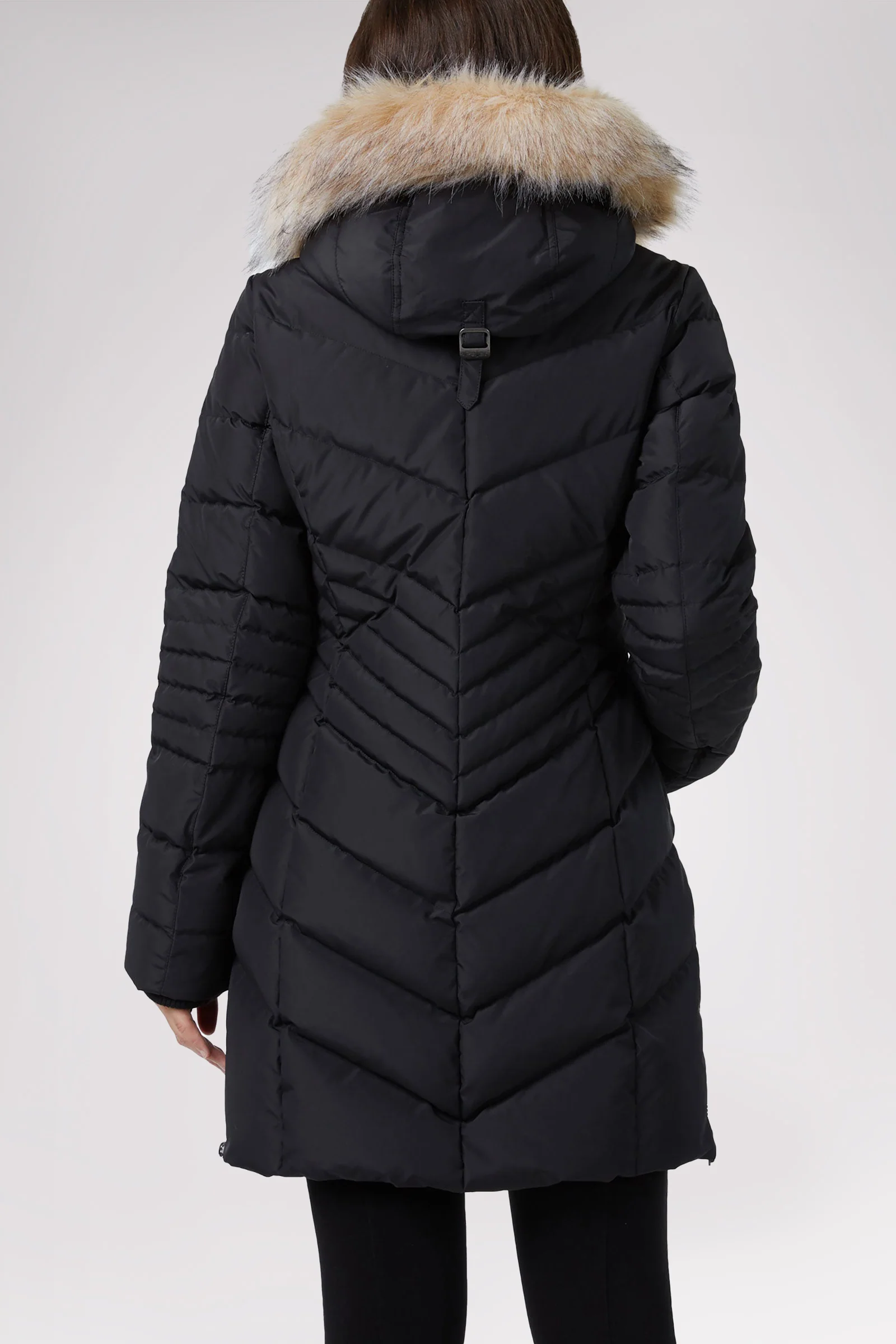 Queens Quilted Puffer w/Faux Fur Hood Trim
