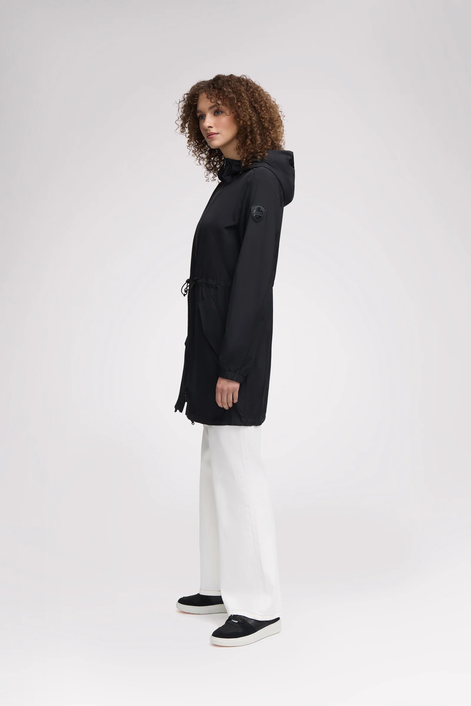 Galena Women's Hooded Short Raincoat