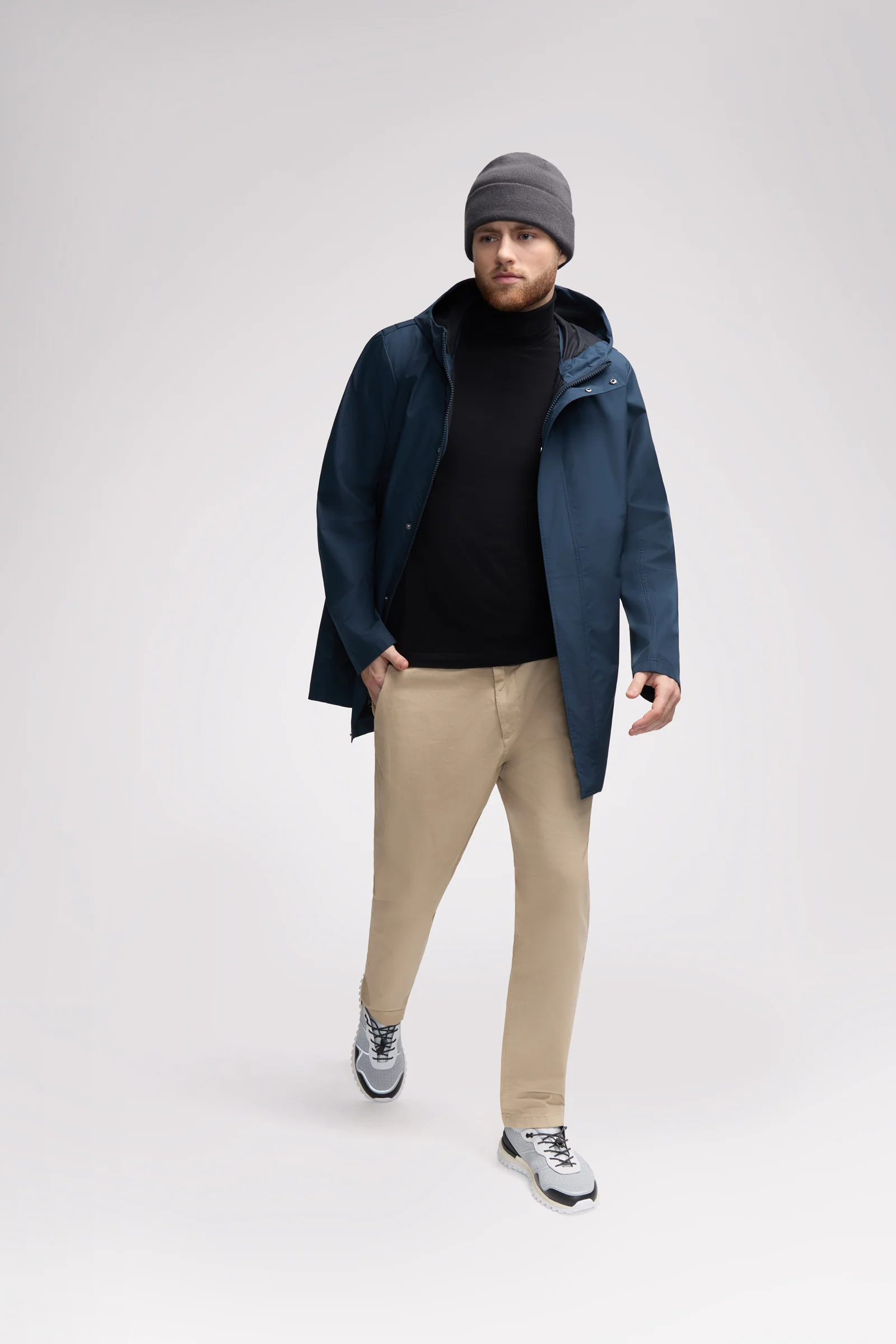 Kaito Men's Hooded Car Coat