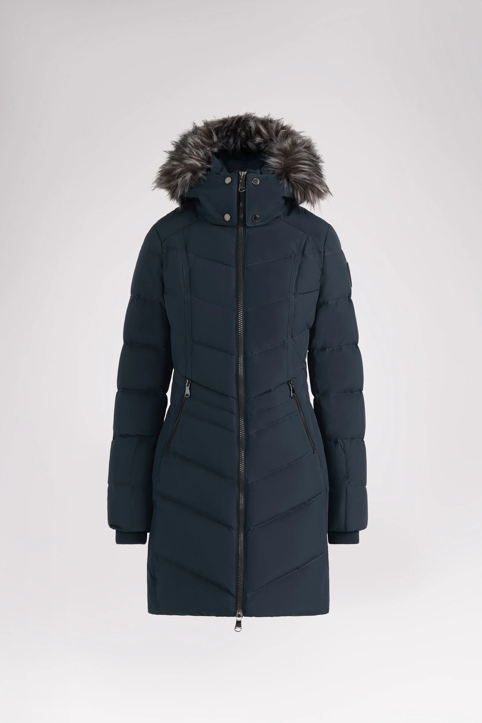 January Women's Quilted Puffer w/ Faux Fur