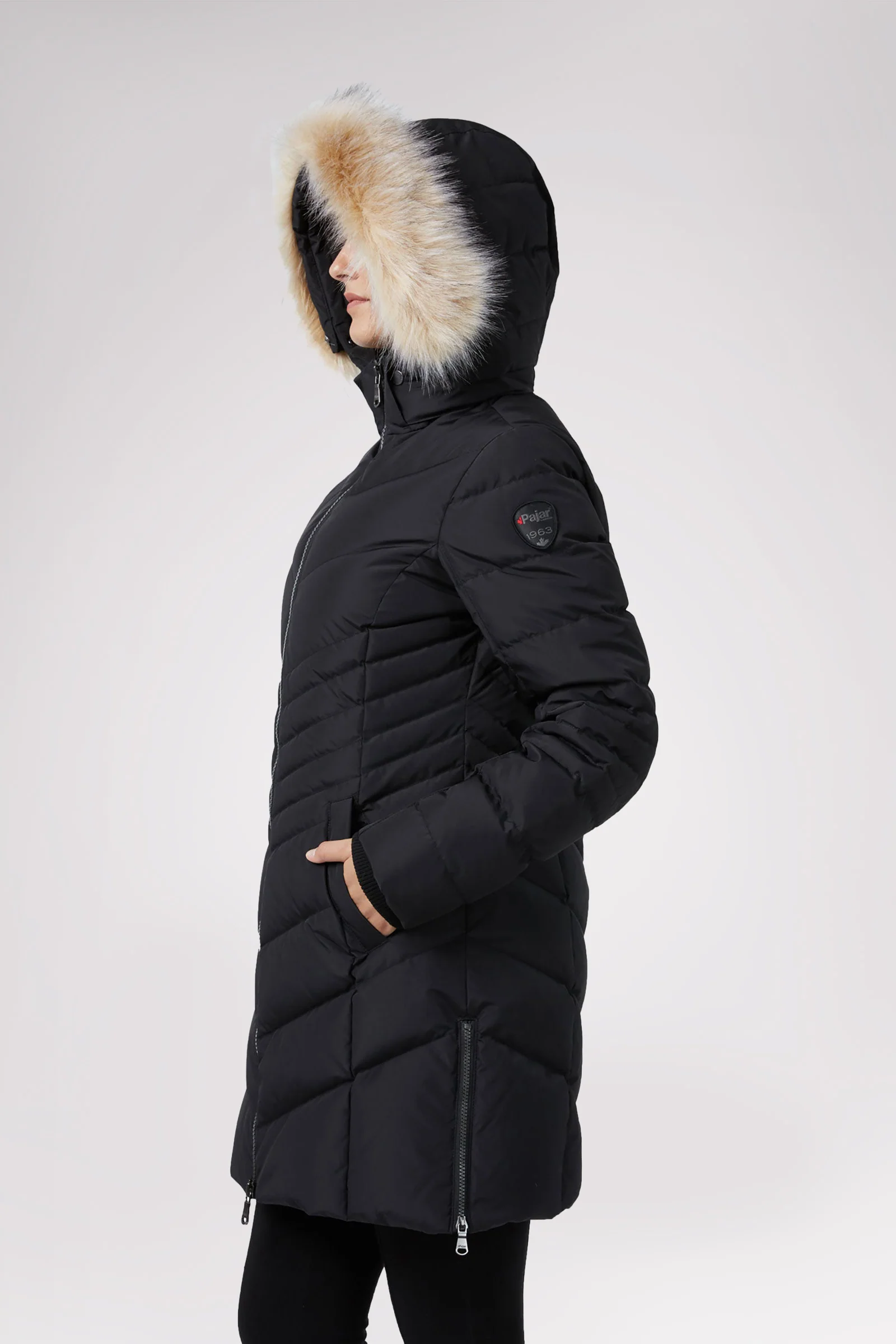 Queens Quilted Puffer w/Faux Fur Hood Trim