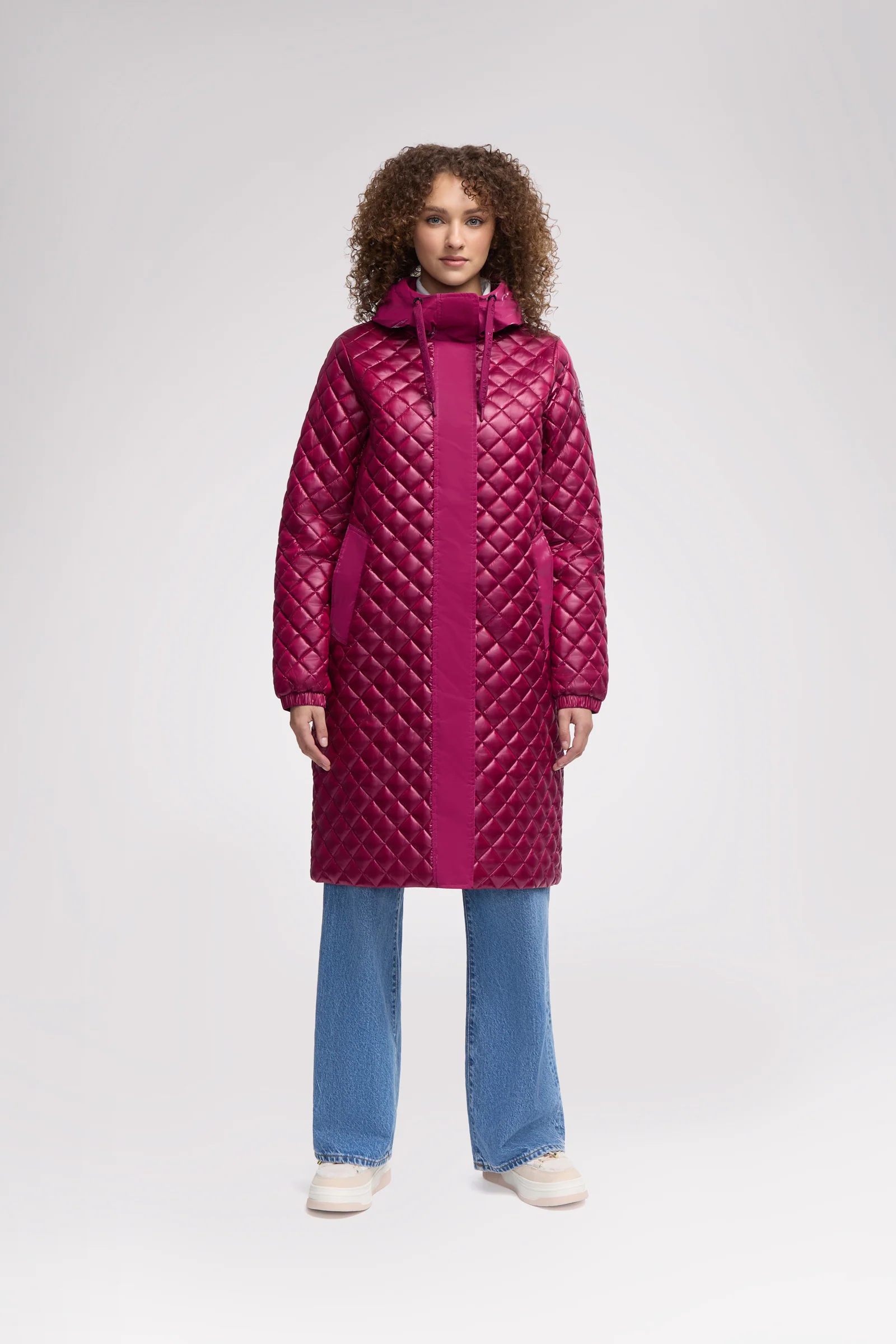 Peridot Women's Lightweight Quilted Longline Shacket