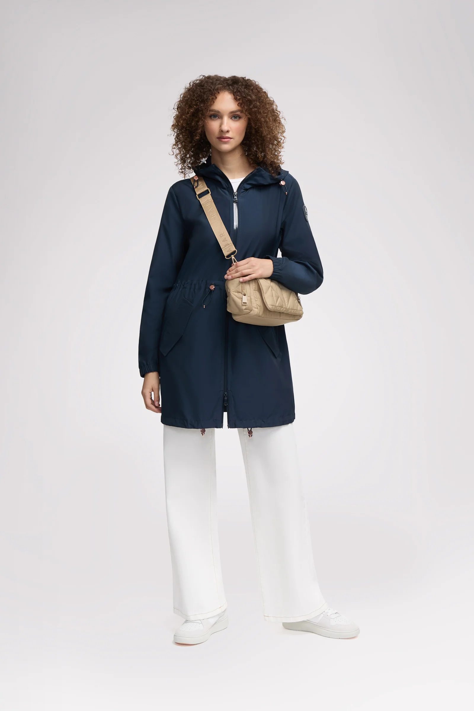 Galena Women's Hooded Short Raincoat