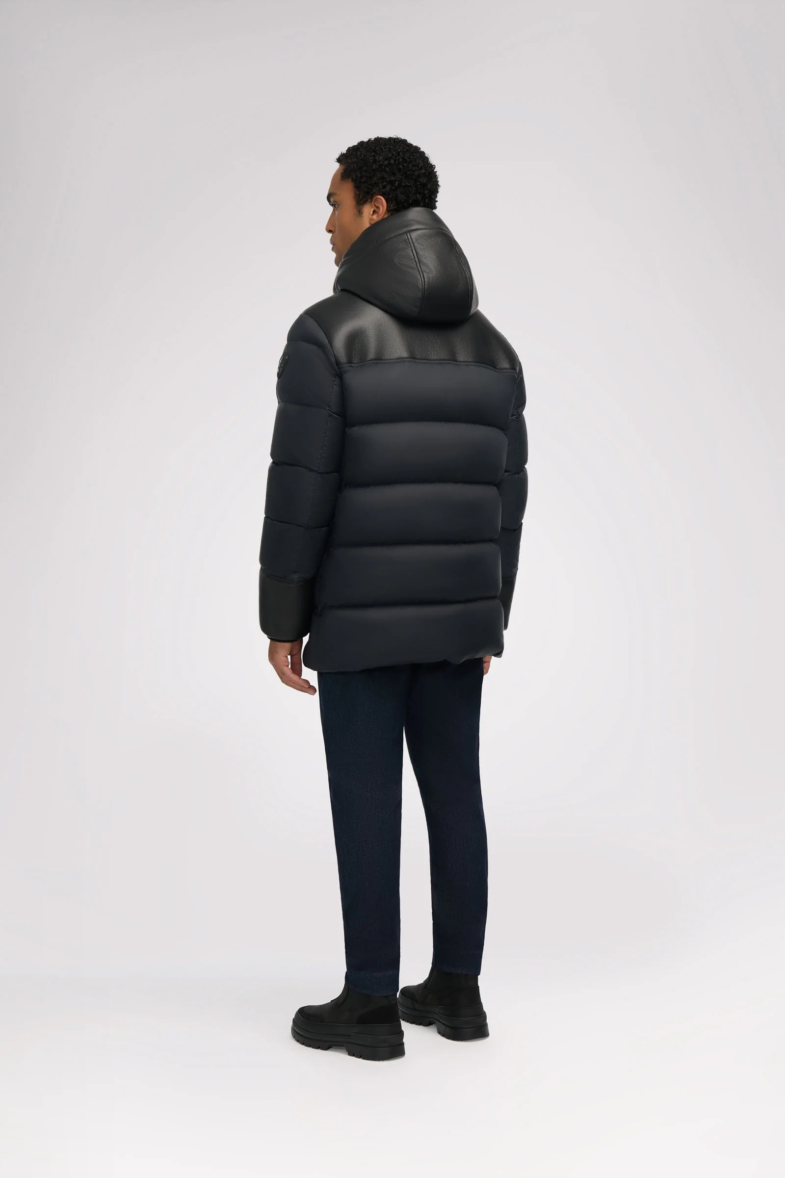 Wolf Men's Faux Shearling Parka Puffer