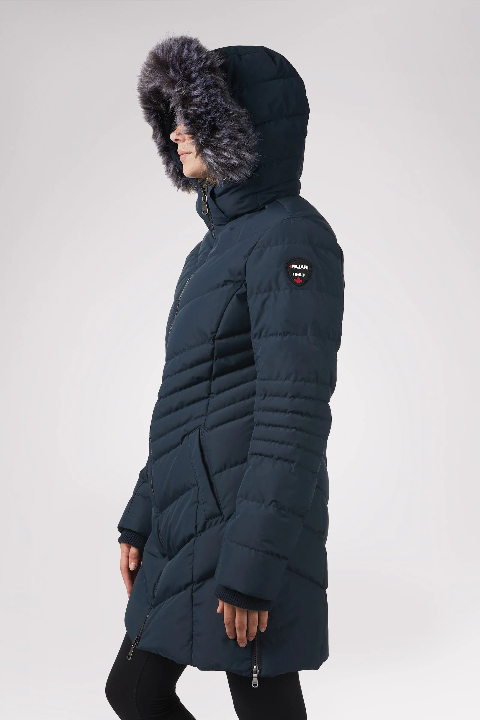 Queens Quilted Puffer w/Faux Fur Hood Trim