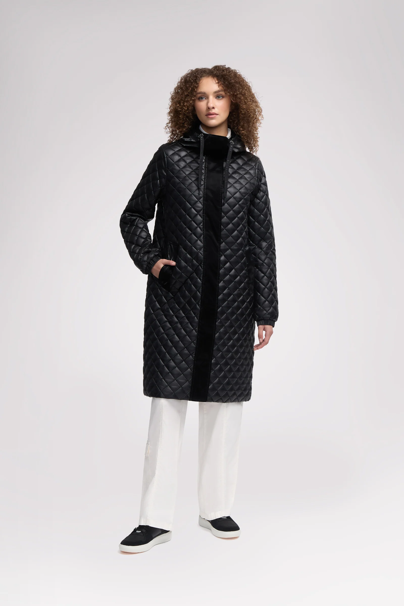 Peridot Women's Lightweight Quilted Longline Shacket