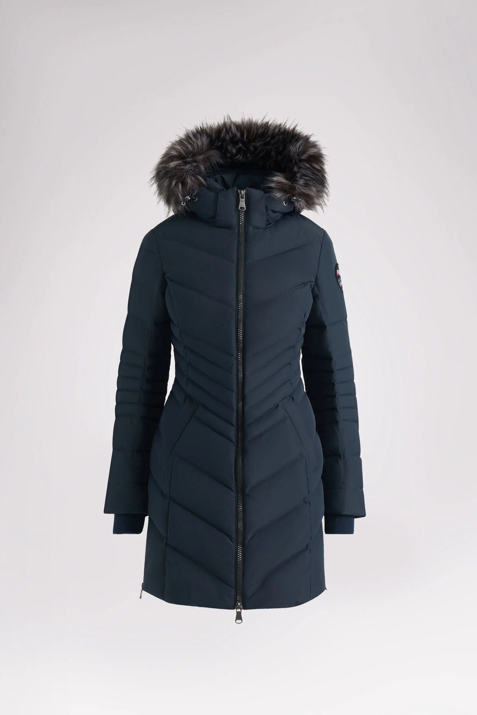 Queens Quilted Puffer w/Faux Fur Hood Trim
