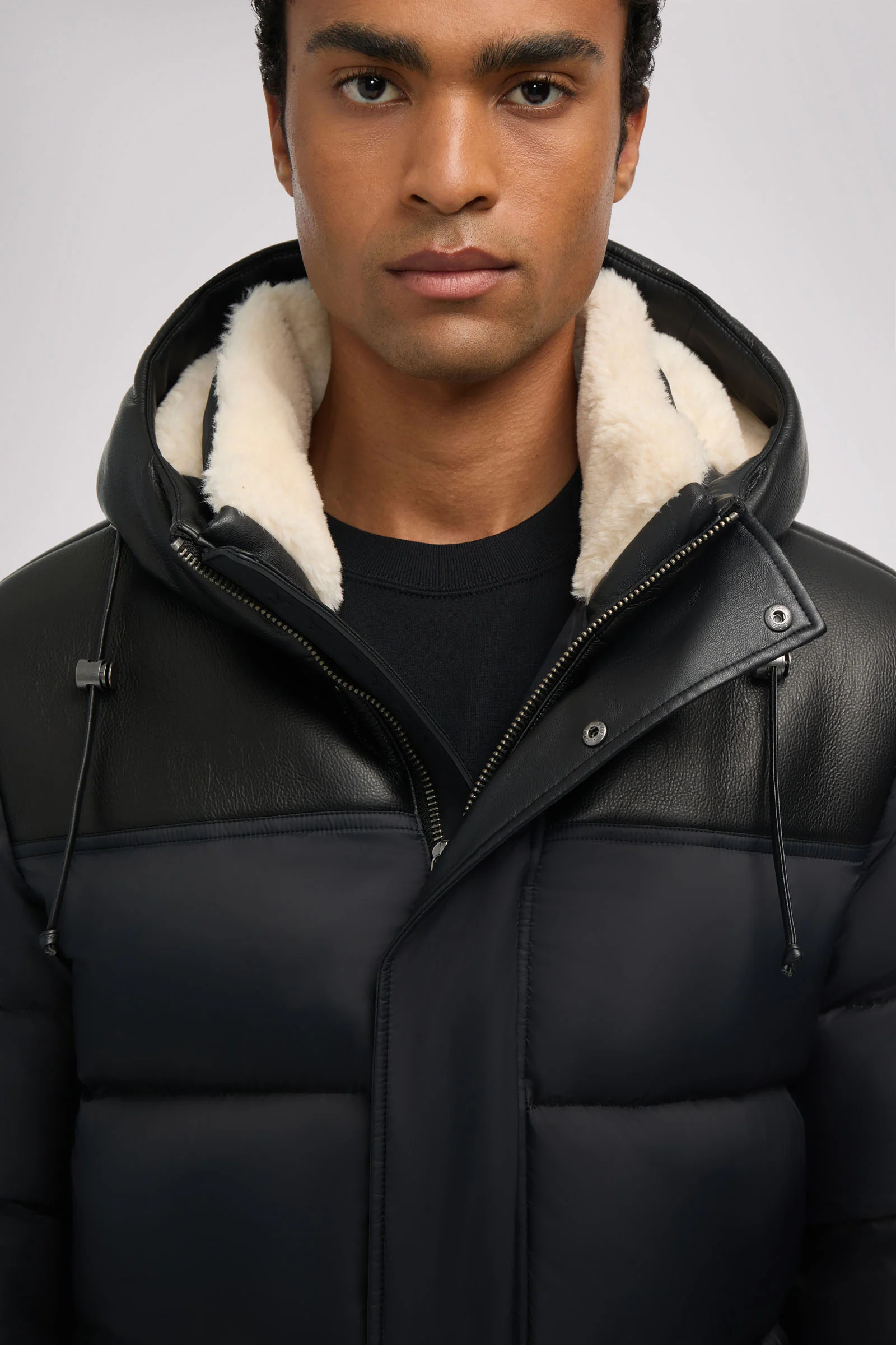 Wolf Men's Faux Shearling Parka Puffer