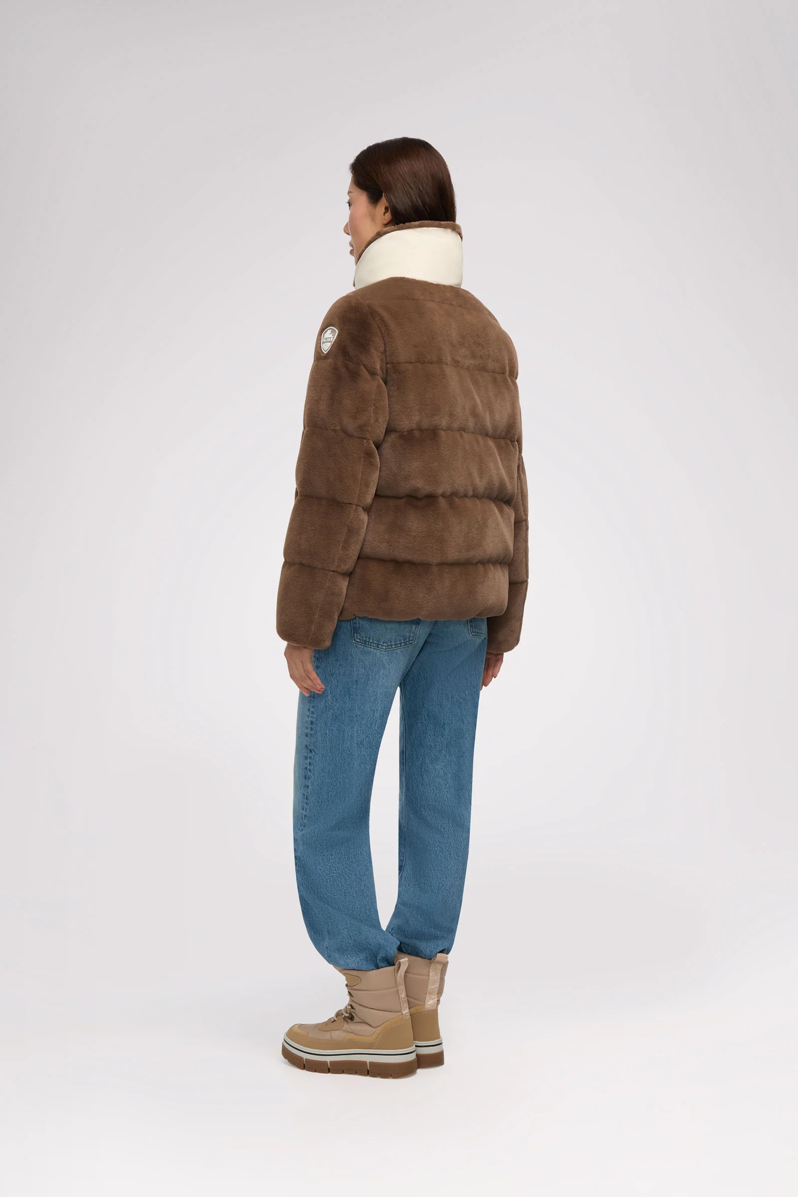 Vanita Women's Boxy Reversible Puffer