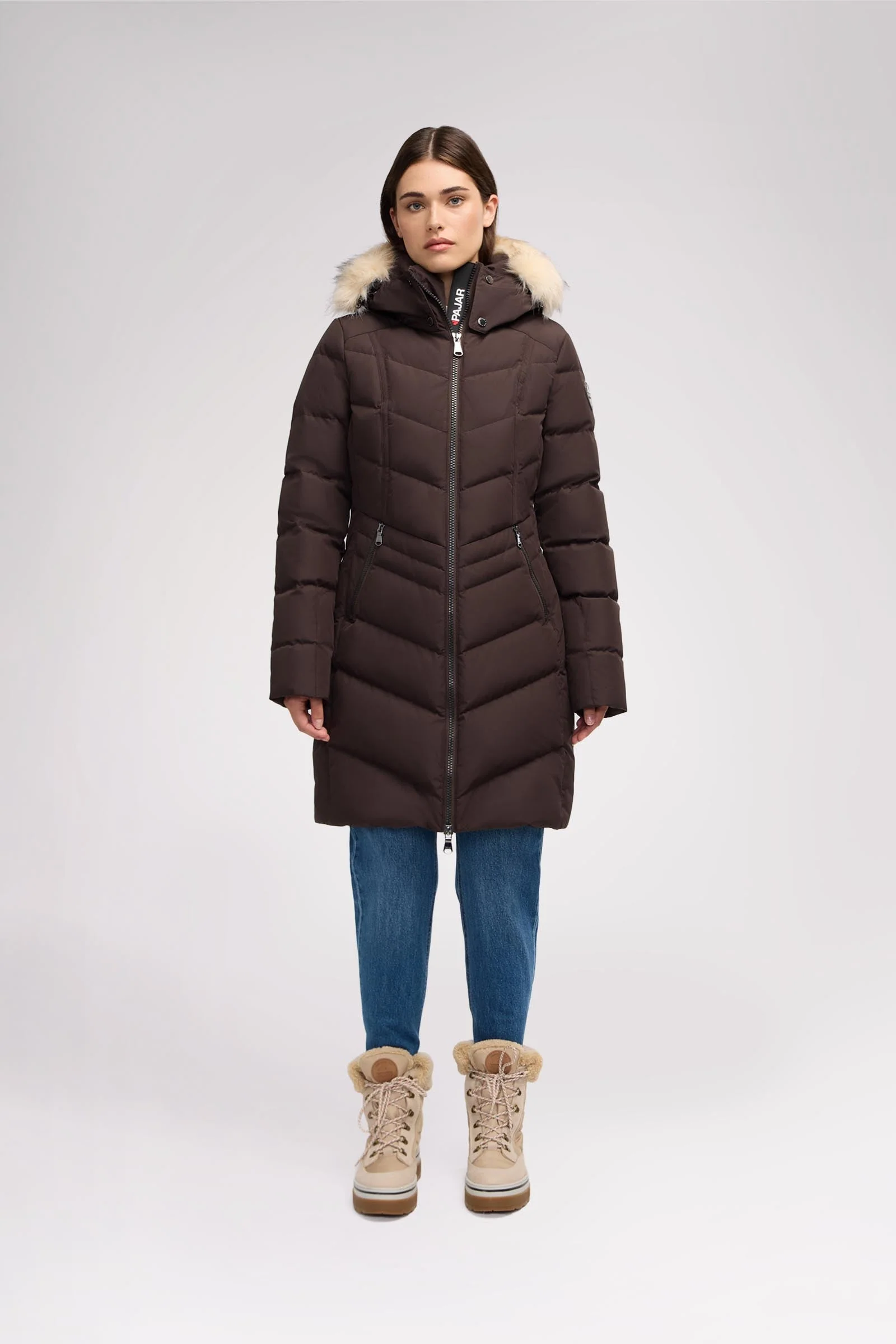 January Women's Quilted Puffer w/ Faux Fur