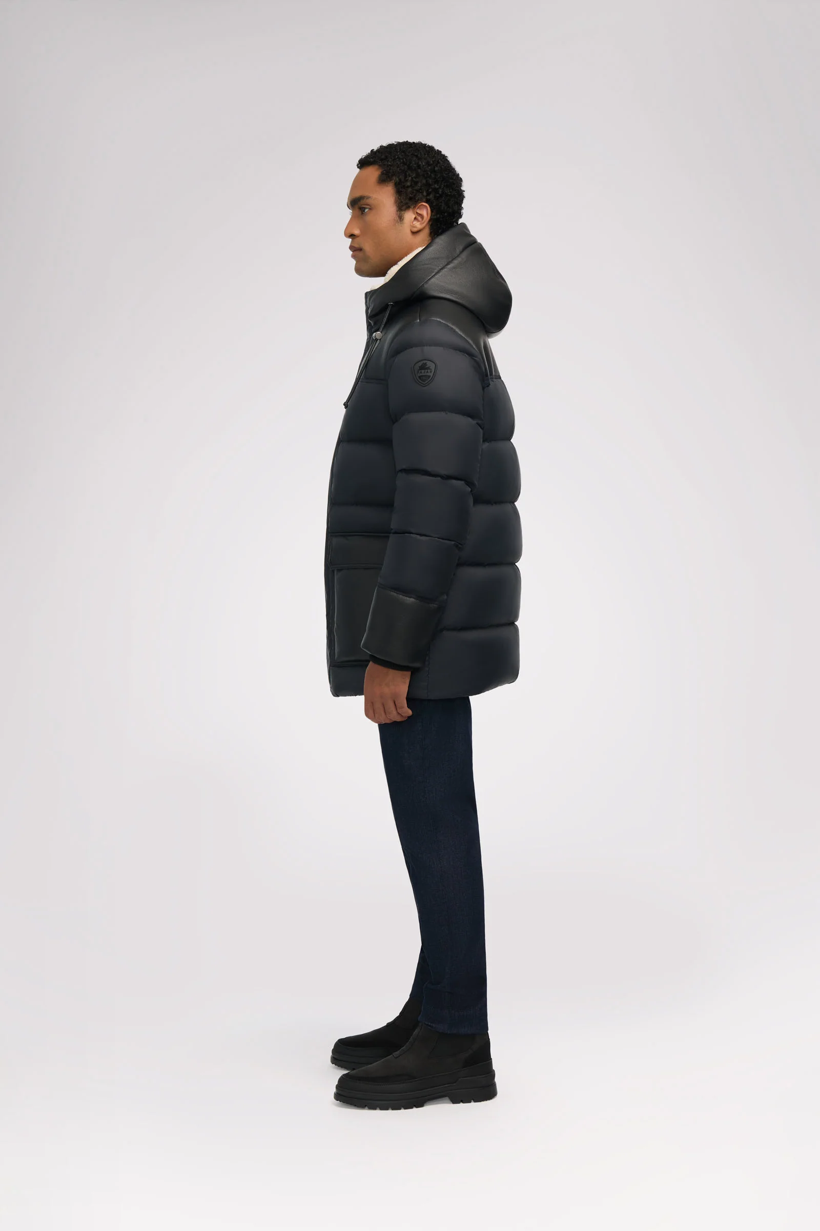 Wolf Men's Faux Shearling Parka Puffer