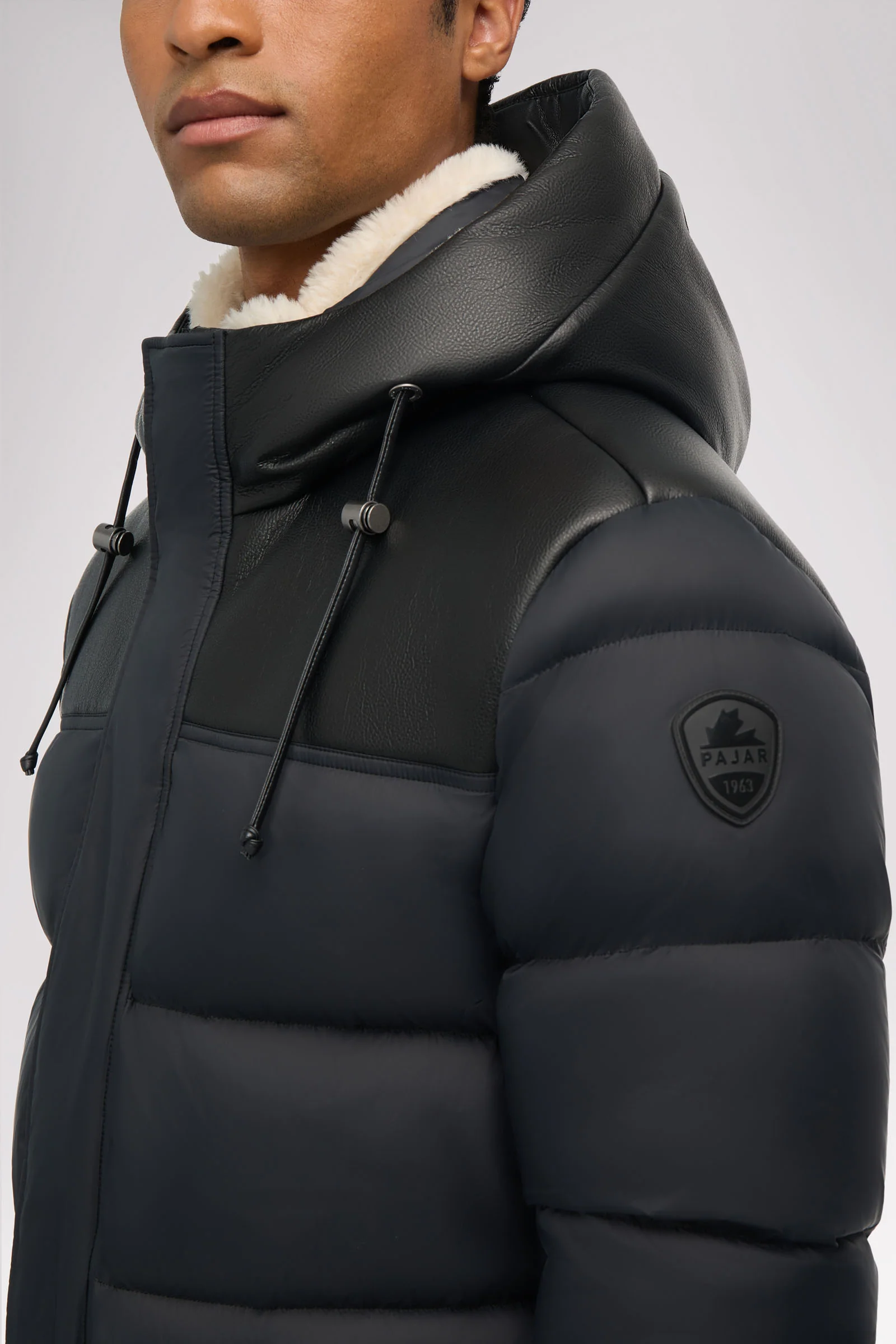 Wolf Men's Faux Shearling Parka Puffer