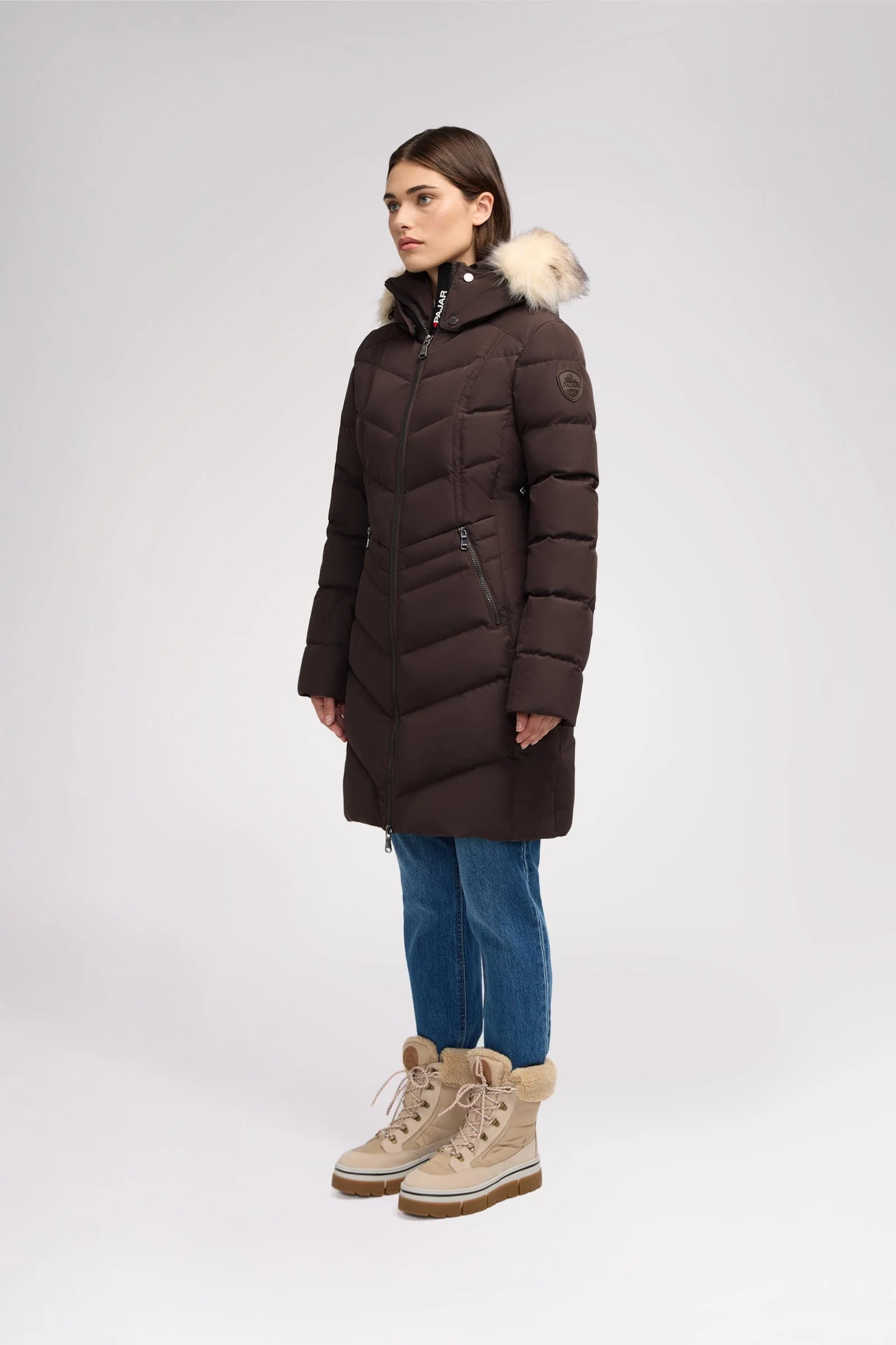 January Women's Quilted Puffer w/ Faux Fur