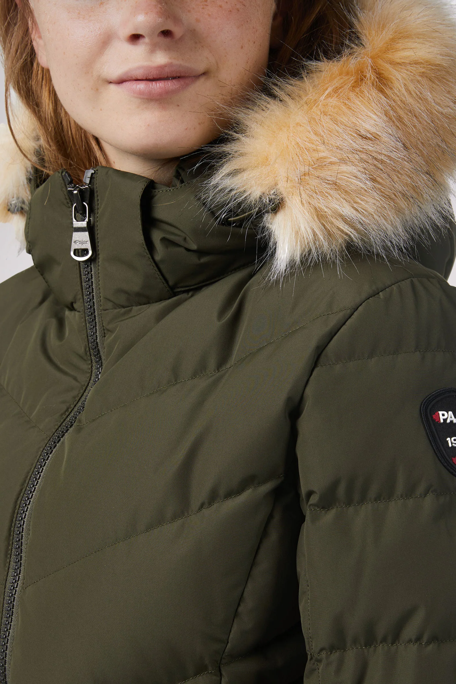 Queens Quilted Puffer w/Faux Fur Hood Trim
