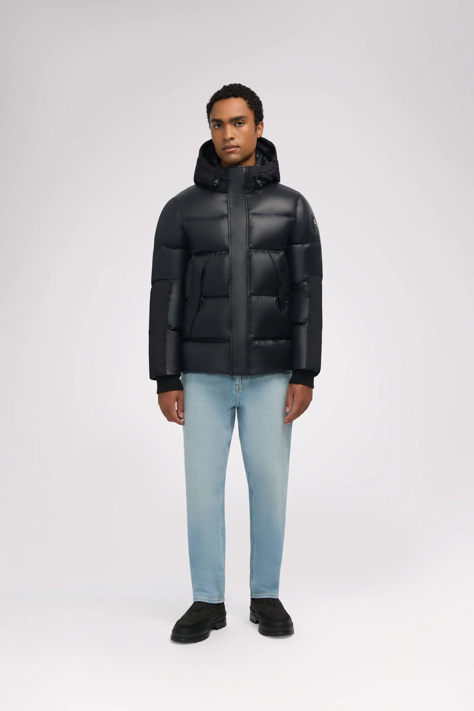 Nuray Men's Mixed Media Puffer