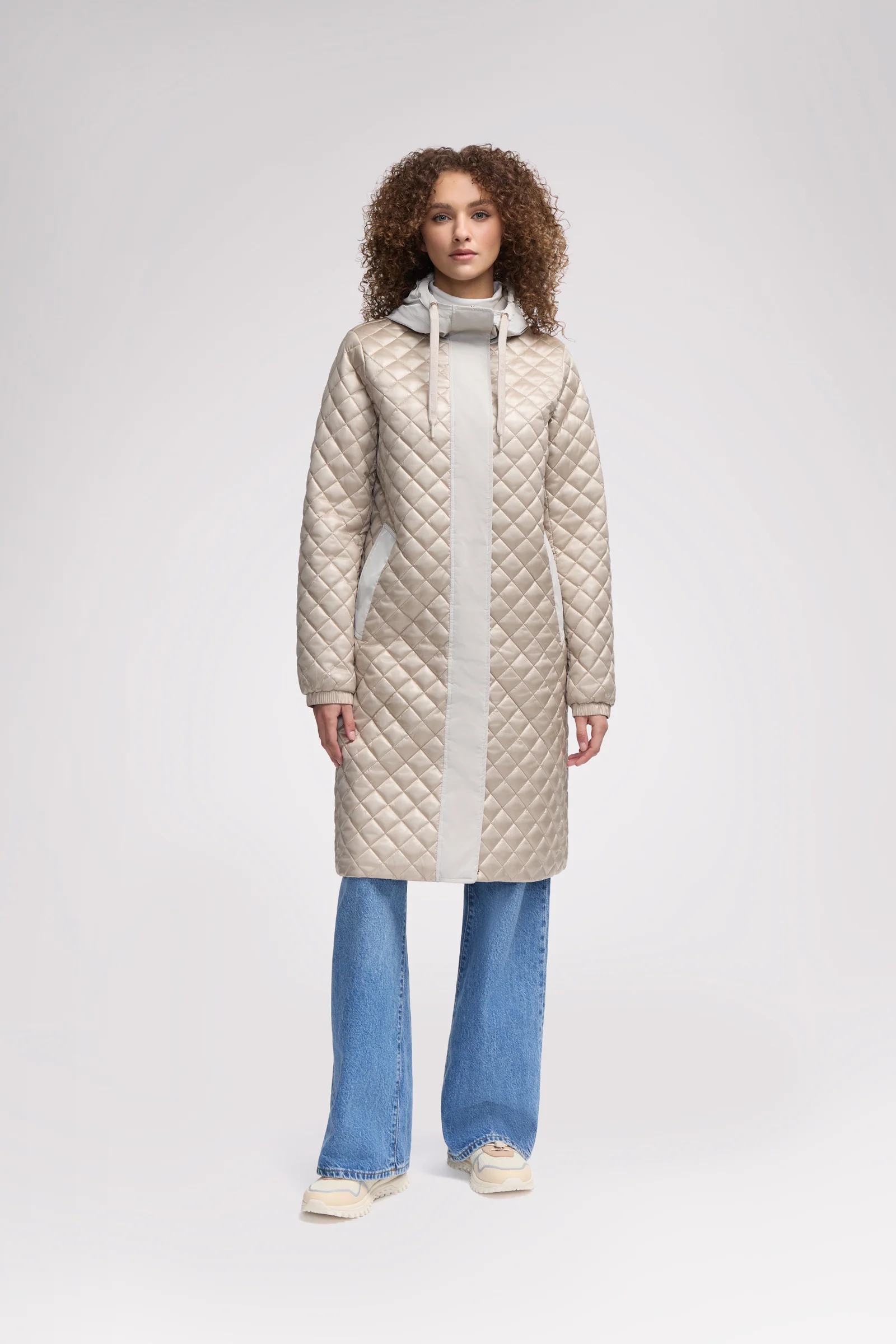 Peridot Women's Lightweight Quilted Longline Shacket