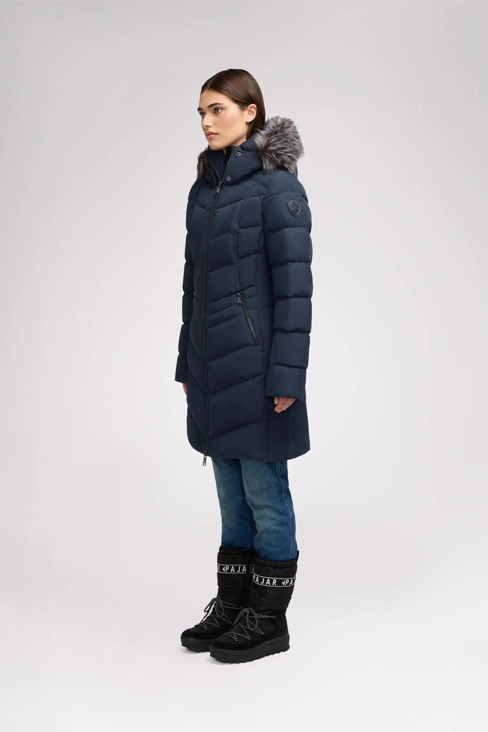 January Women's Quilted Puffer w/ Faux Fur