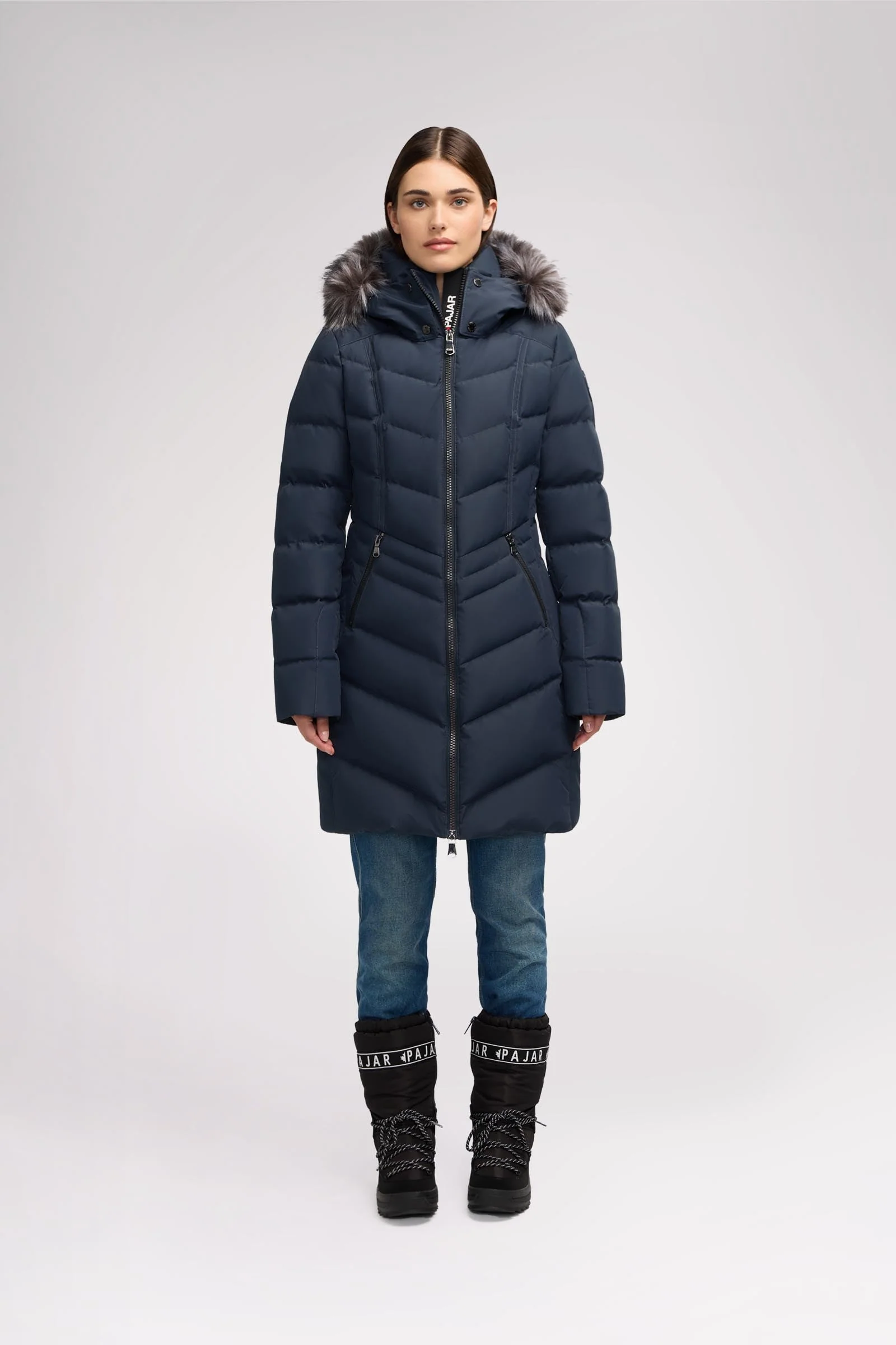 January Women's Quilted Puffer w/ Faux Fur
