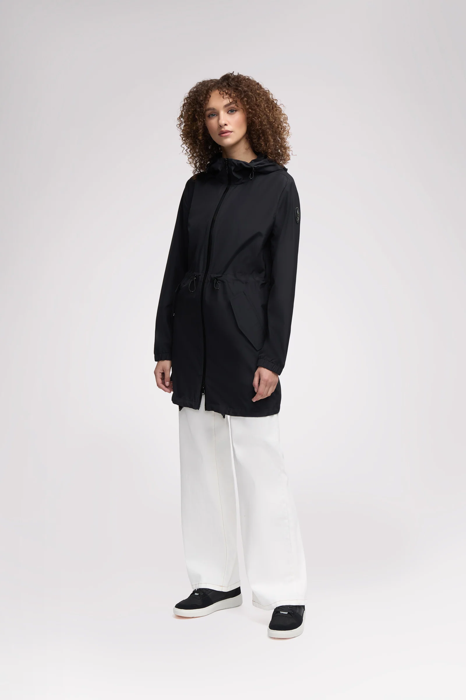 Galena Women's Hooded Short Raincoat