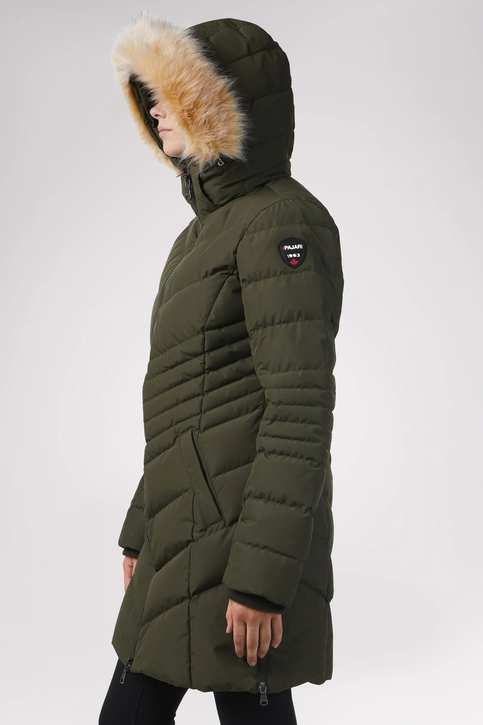 Queens Quilted Puffer w/Faux Fur Hood Trim