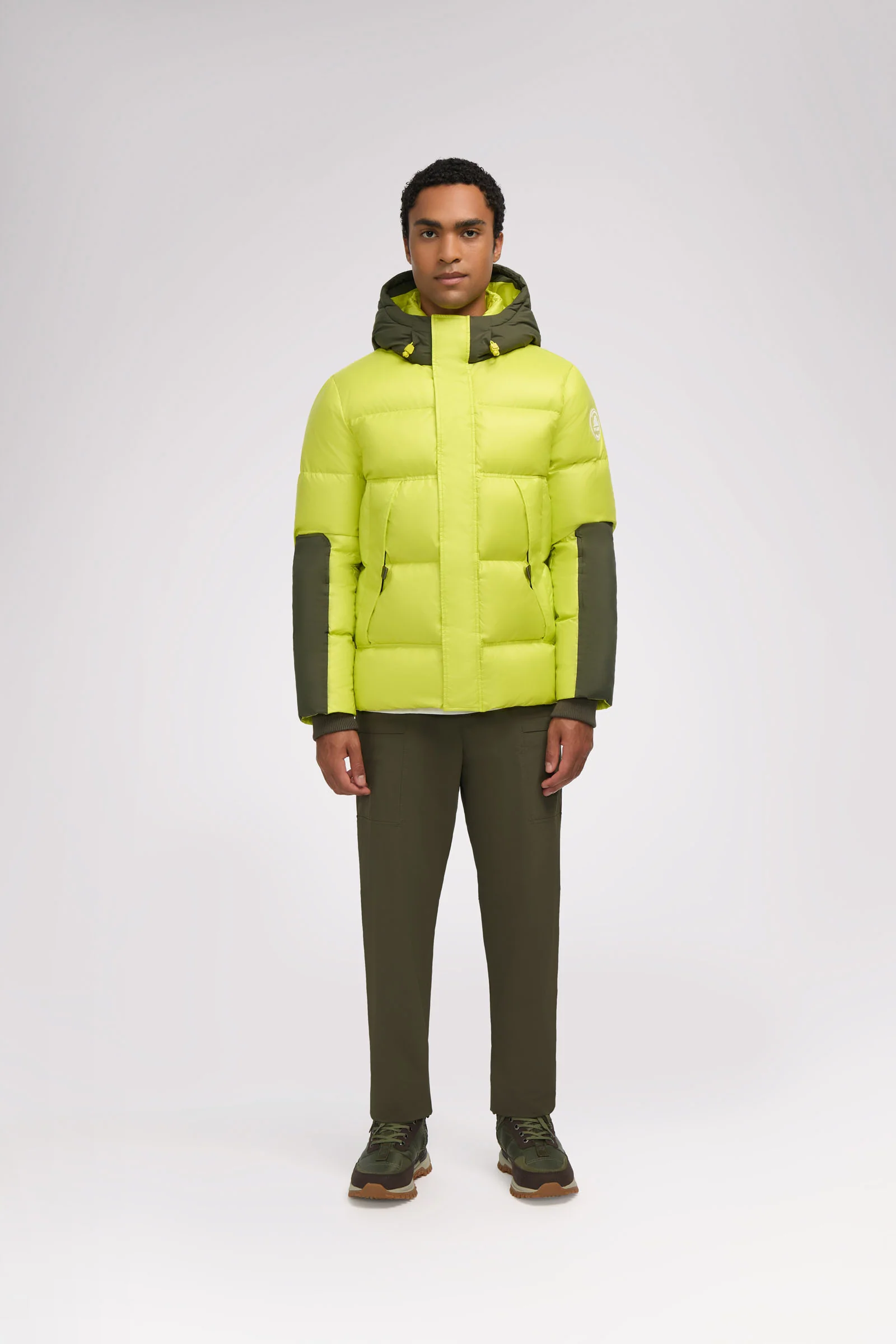Nuray Men's Mixed Media Puffer
