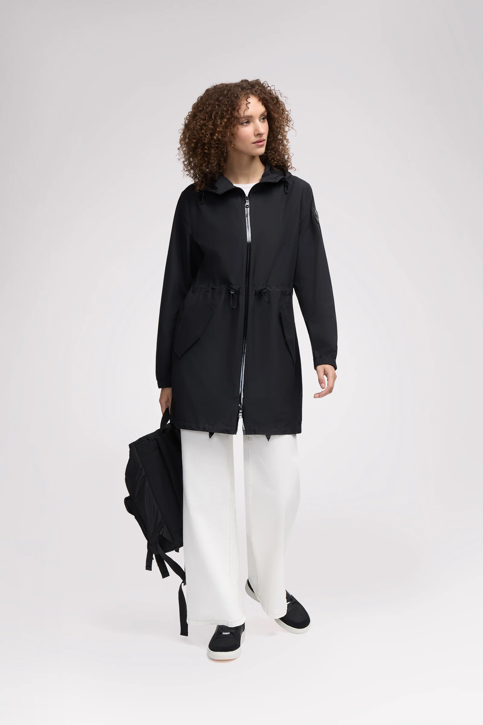 Galena Women's Hooded Short Raincoat