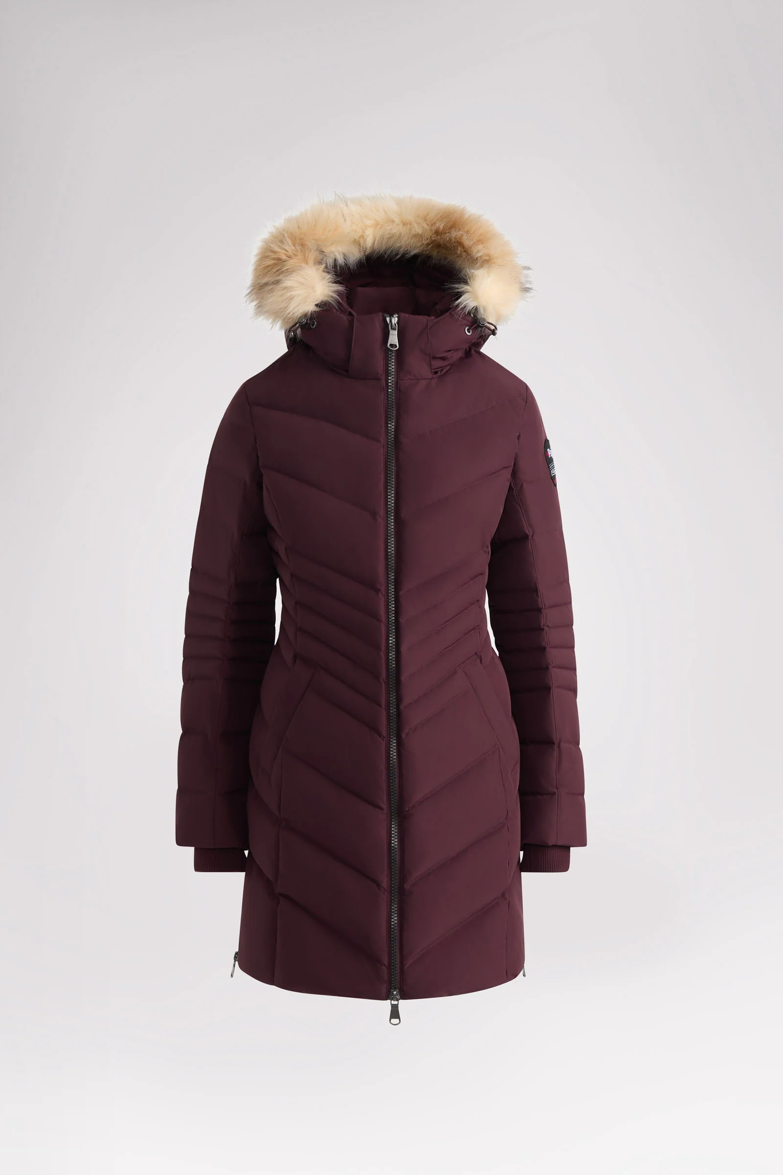 Queens Quilted Puffer w/Faux Fur Hood Trim
