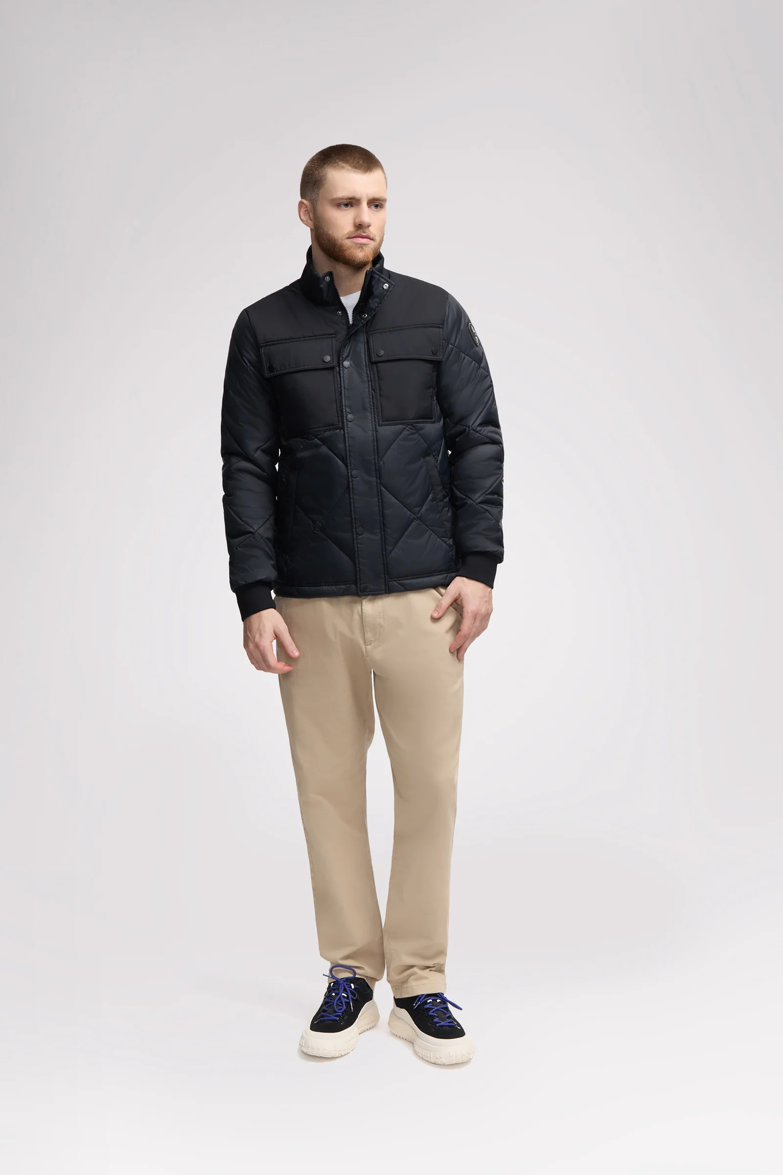 Obsidian Men's Onion Quilted Shacket