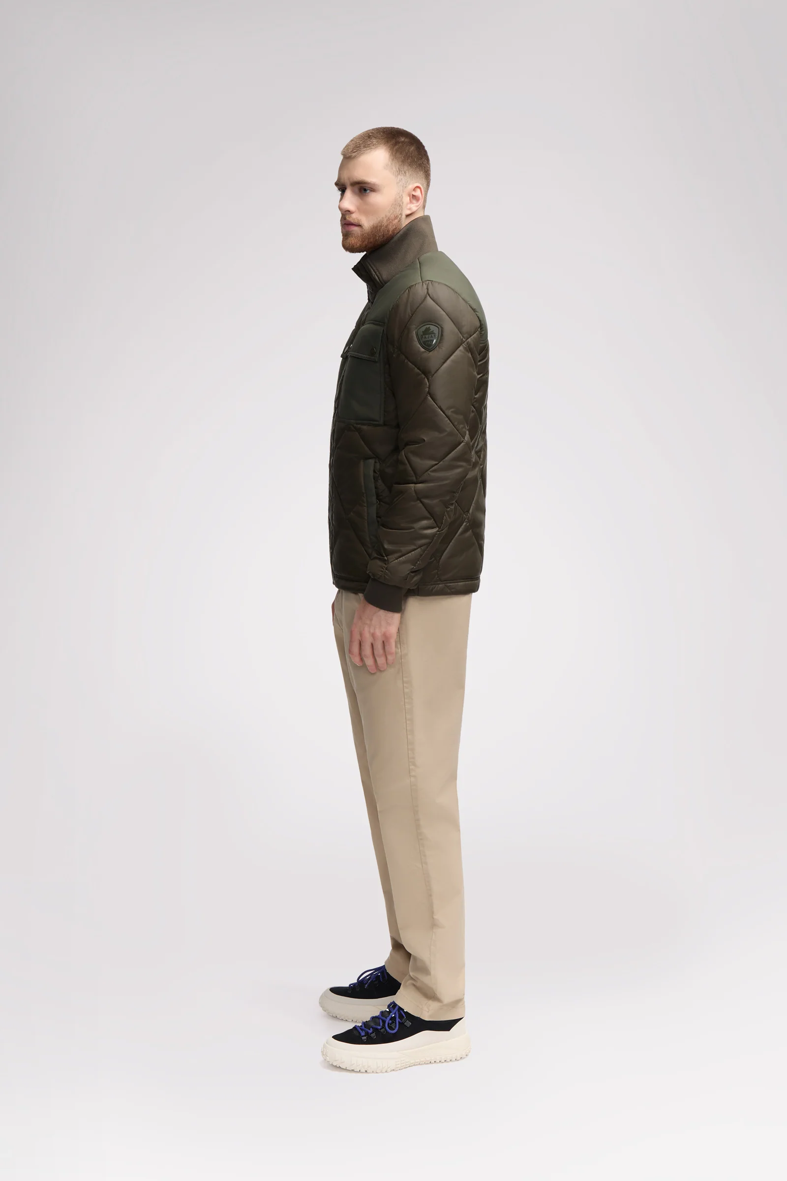 Obsidian Men's Onion Quilted Shacket