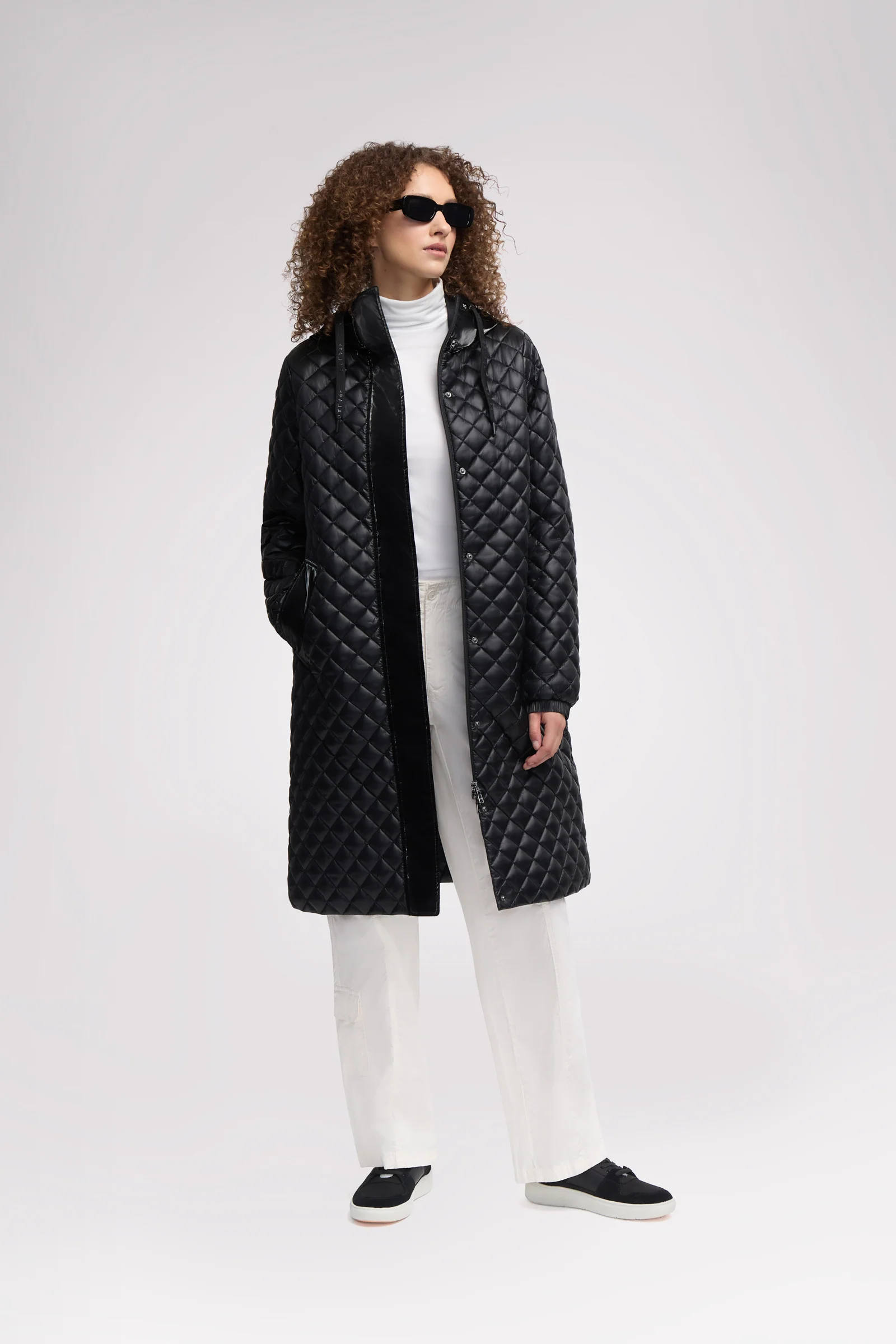 Peridot Women's Lightweight Quilted Longline Shacket