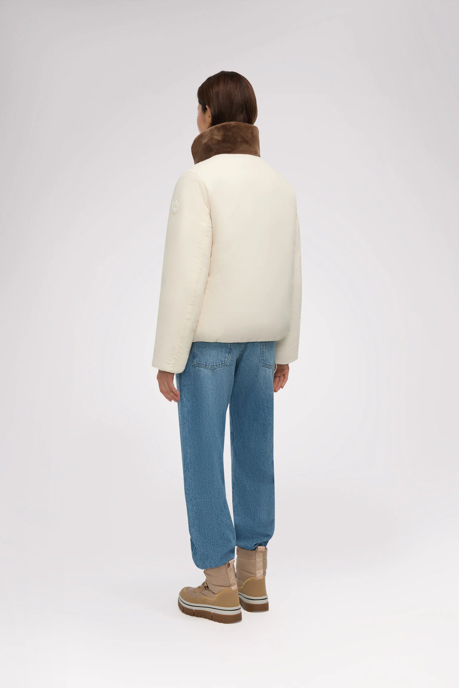 Vanita Women's Boxy Reversible Puffer