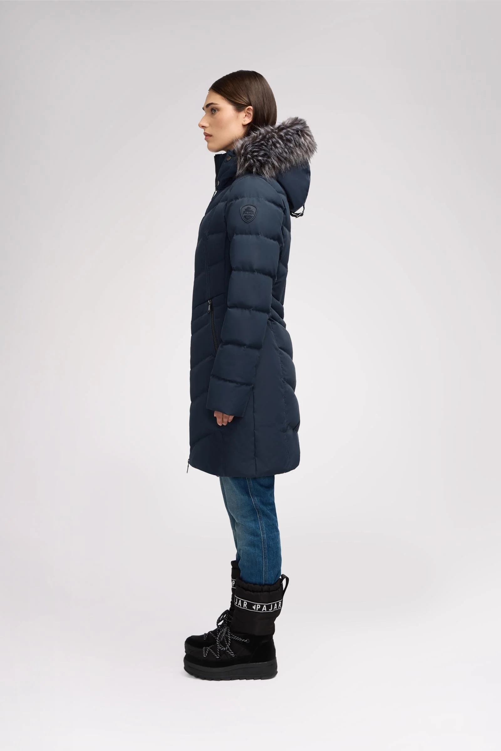 January Women's Quilted Puffer w/ Faux Fur