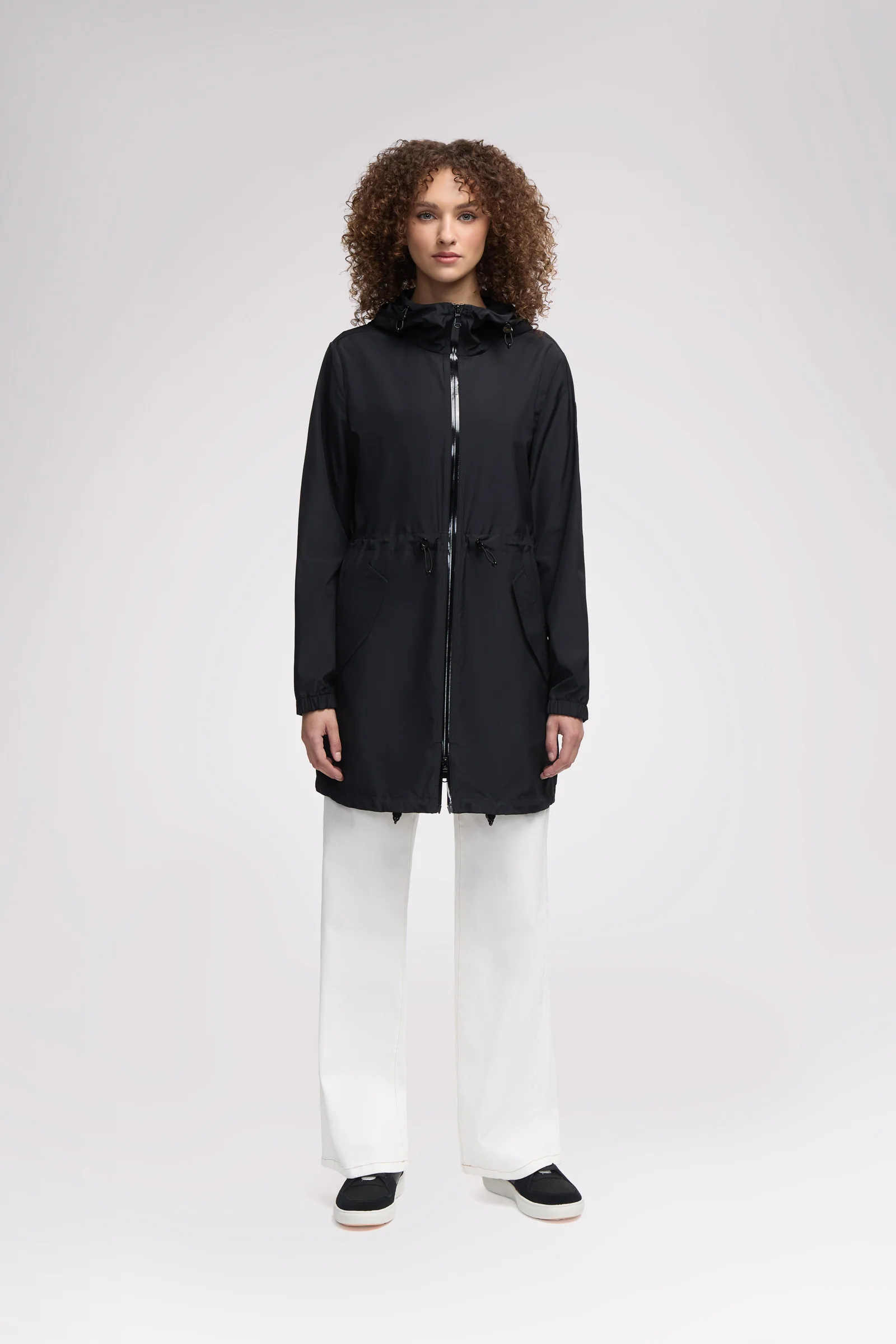 Galena Women's Hooded Short Raincoat