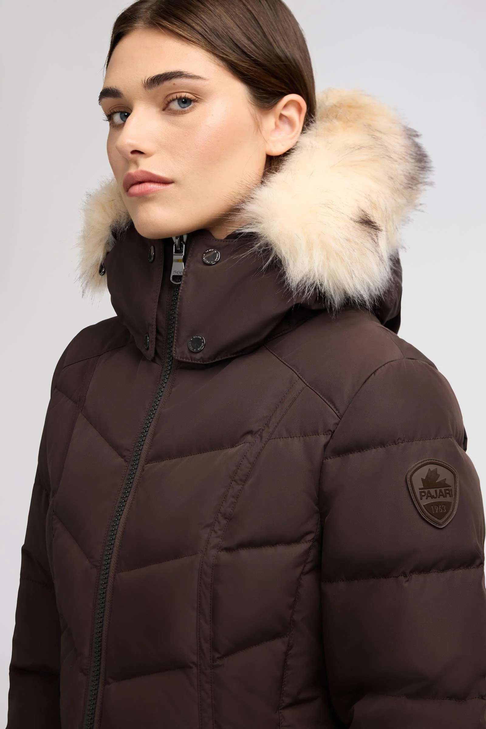 January Women's Quilted Puffer w/ Faux Fur