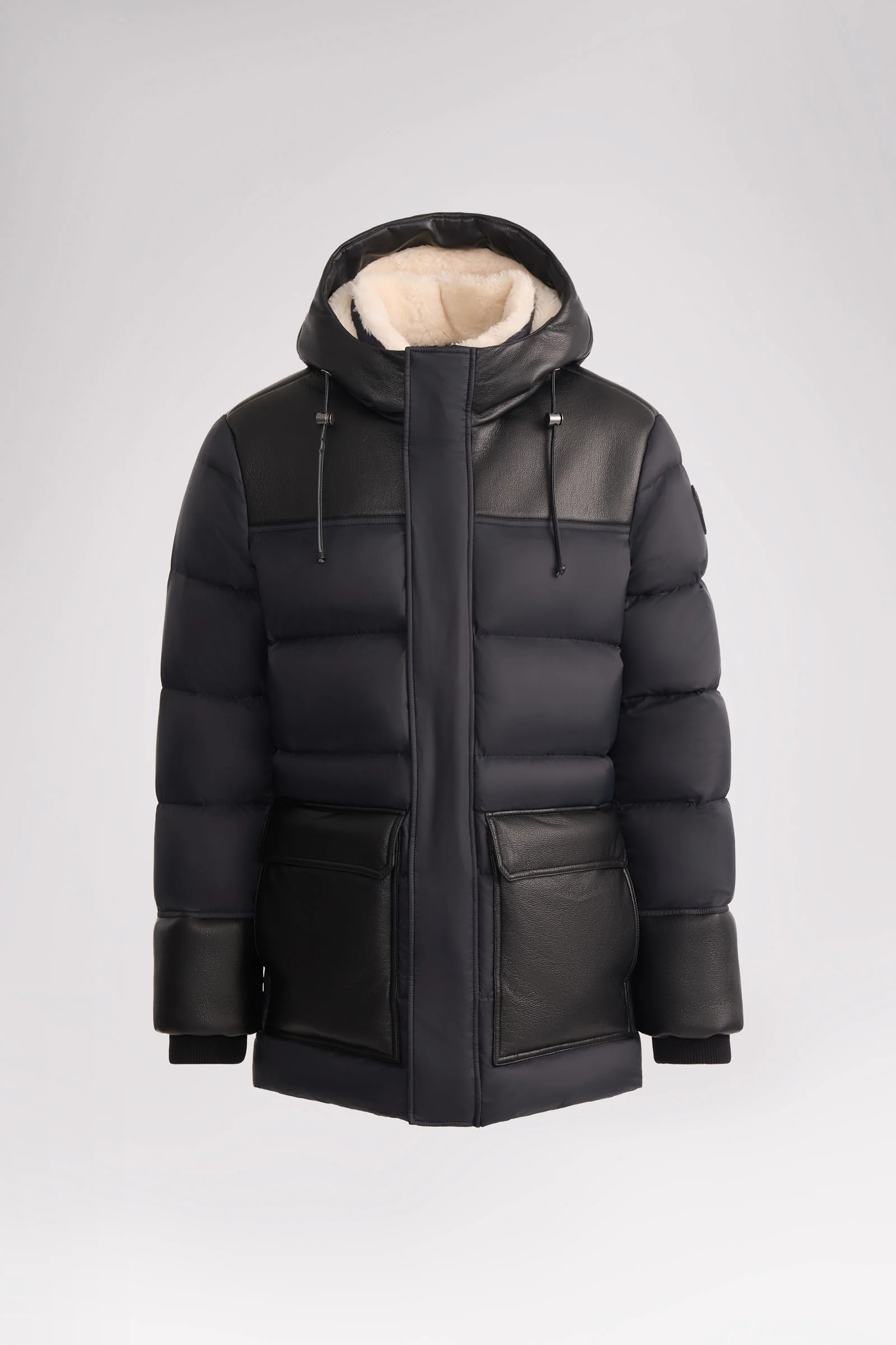 Wolf Men's Faux Shearling Parka Puffer