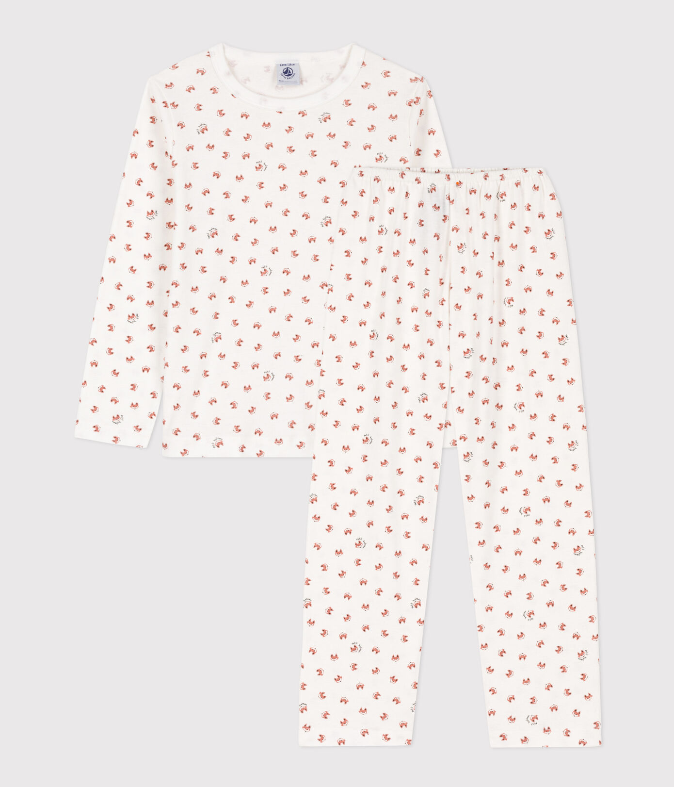 Pyjama renard petite fille/petit garon en coton