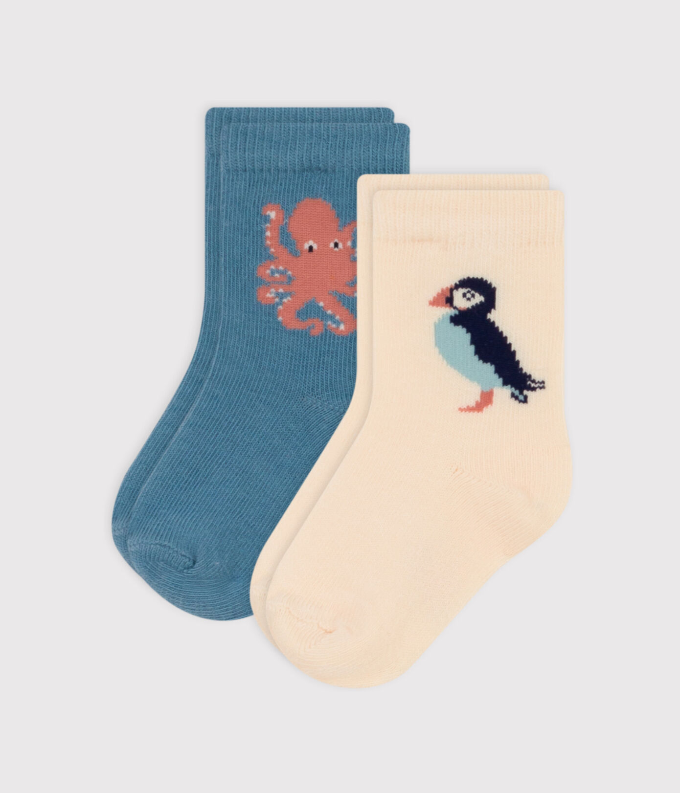 Lot de 2 paires de chaussettes en jersey de coton bébé