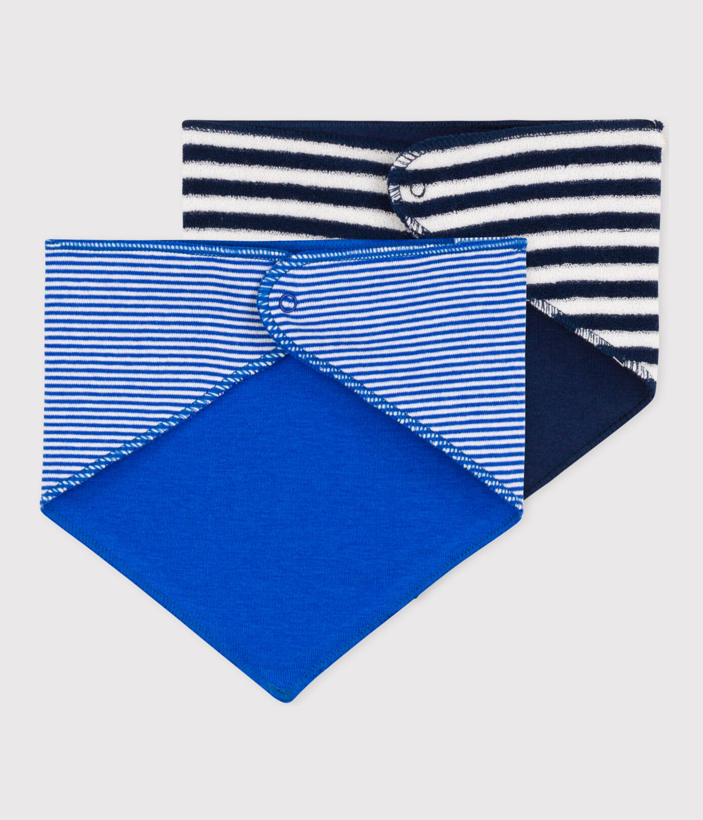 Lot de 2 bandanas rayés bébé