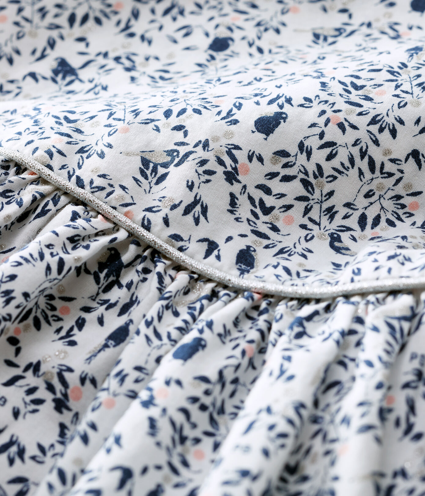 Robe manches courtes en popeline bébé fille