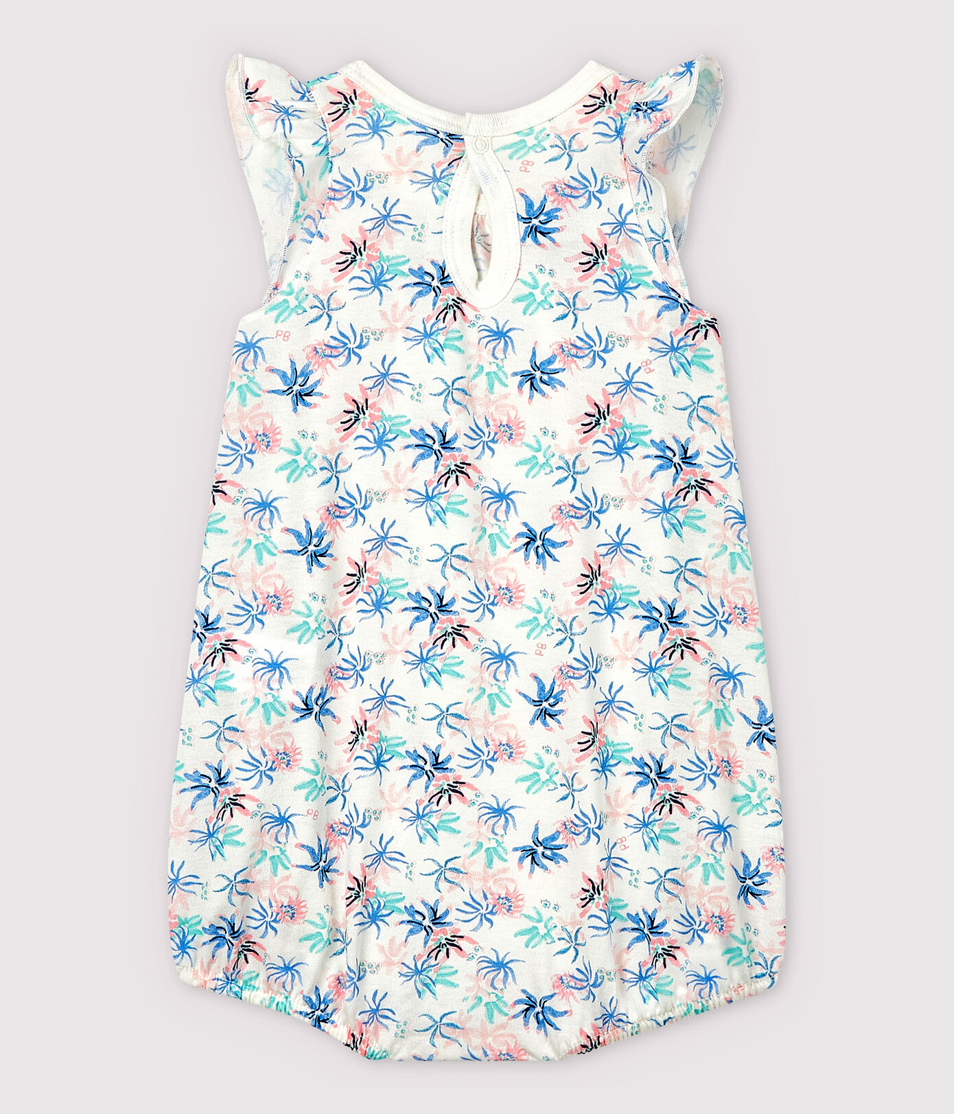 Combicourt anémones bébé fille en jersey fin