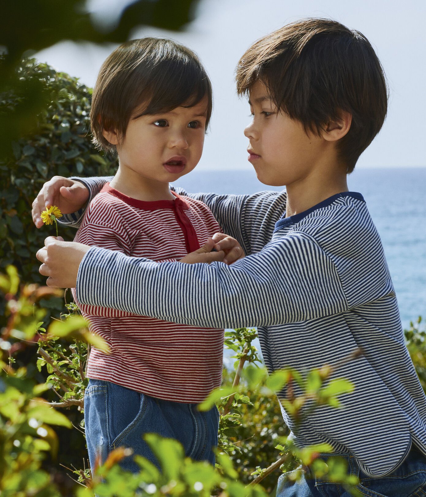 Tee-shirt manches longues bébé milleraies en tubique