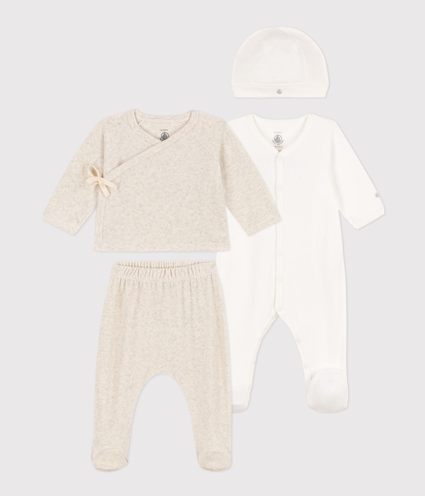 Lot 4 pièces en coton bébé