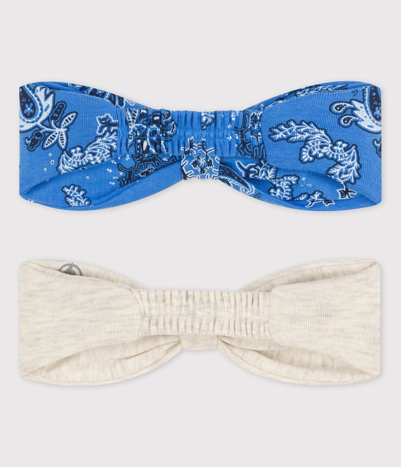 Lot de 2 bandeaux bébé en coton biologique