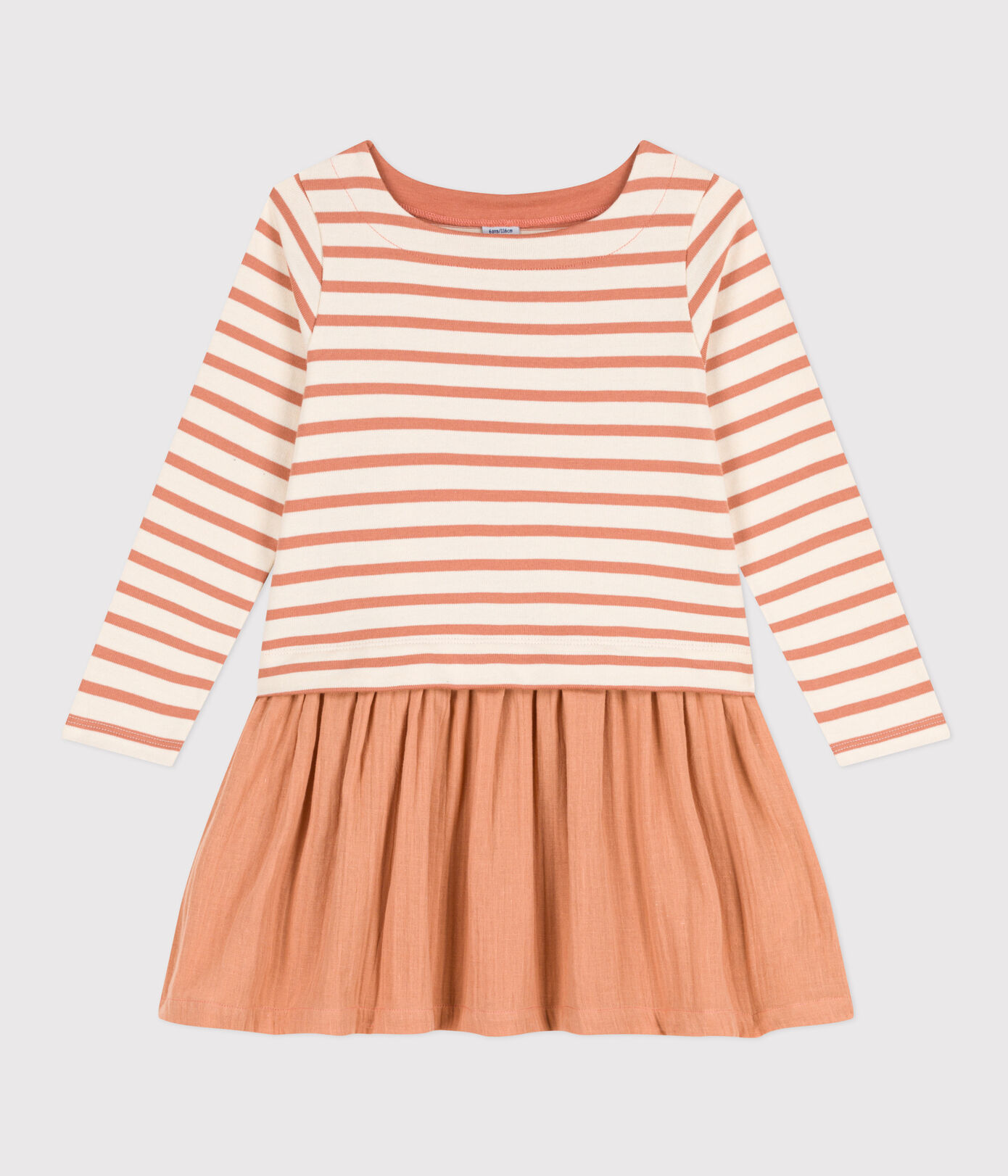 Robe en coton épais et gaze de coton enfant fille