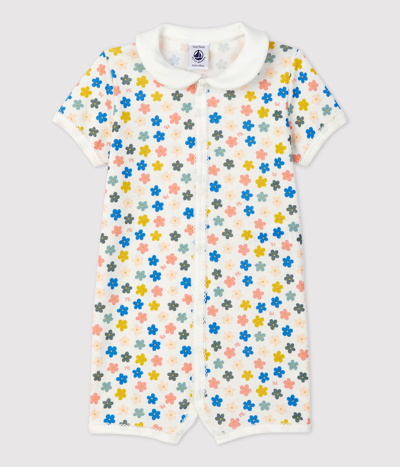 Combicourt phosphorescent bébé en coton