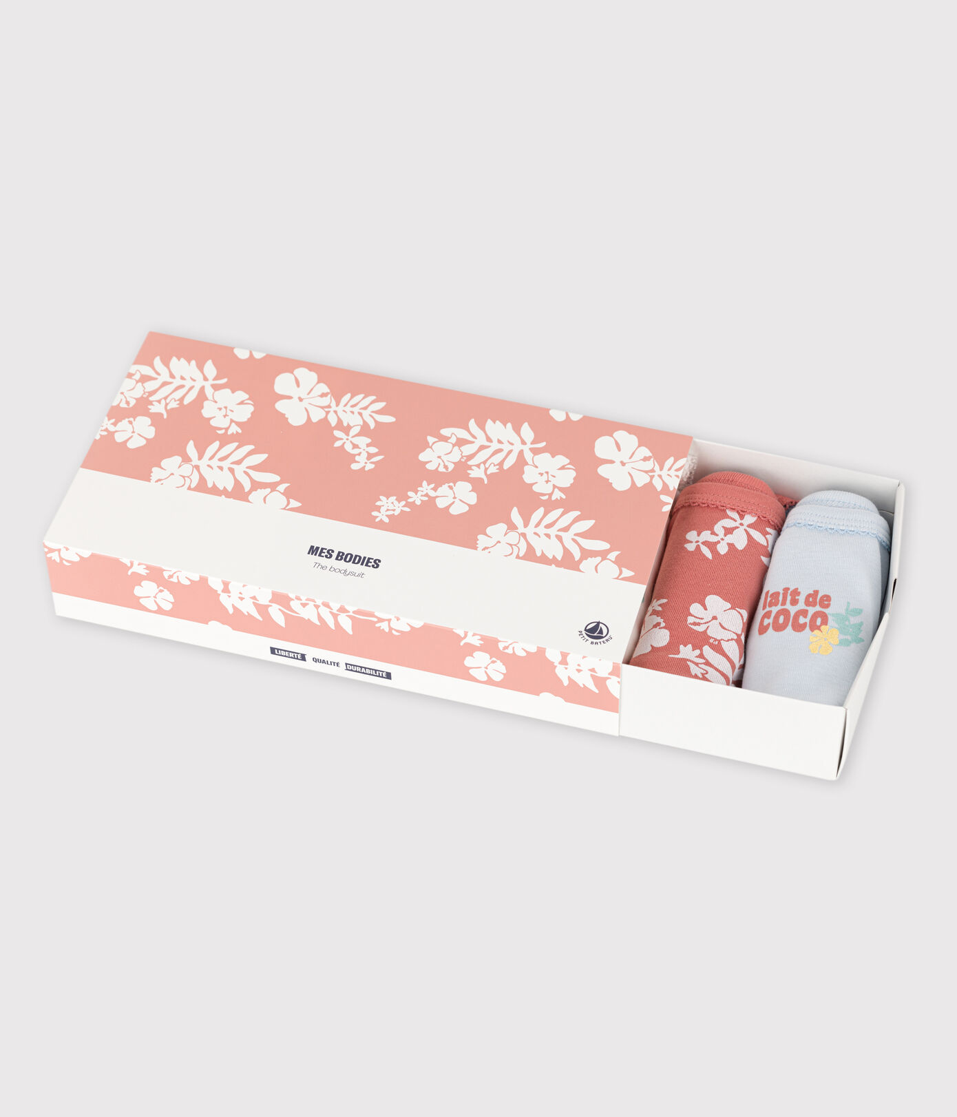 Lot de 5 bodies hawa bretelles bébé en coton