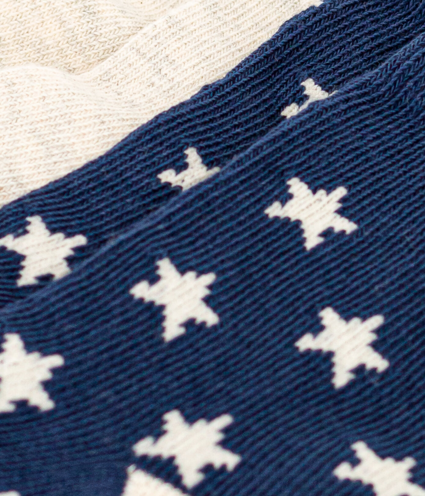 Lot de 2 paires de chaussettes étoiles bébé