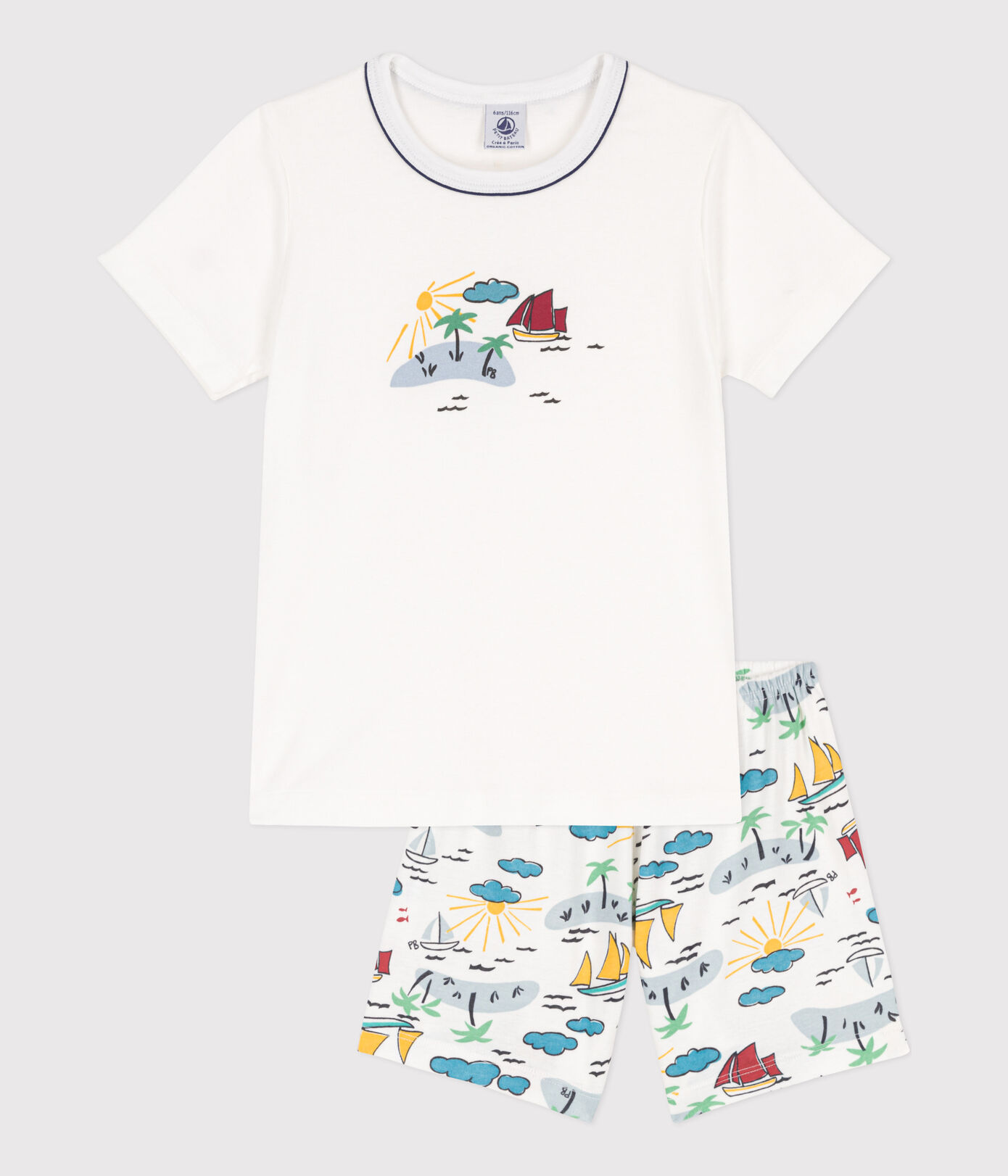 Pyjacourt explorateur en coton petite fille/petit garon