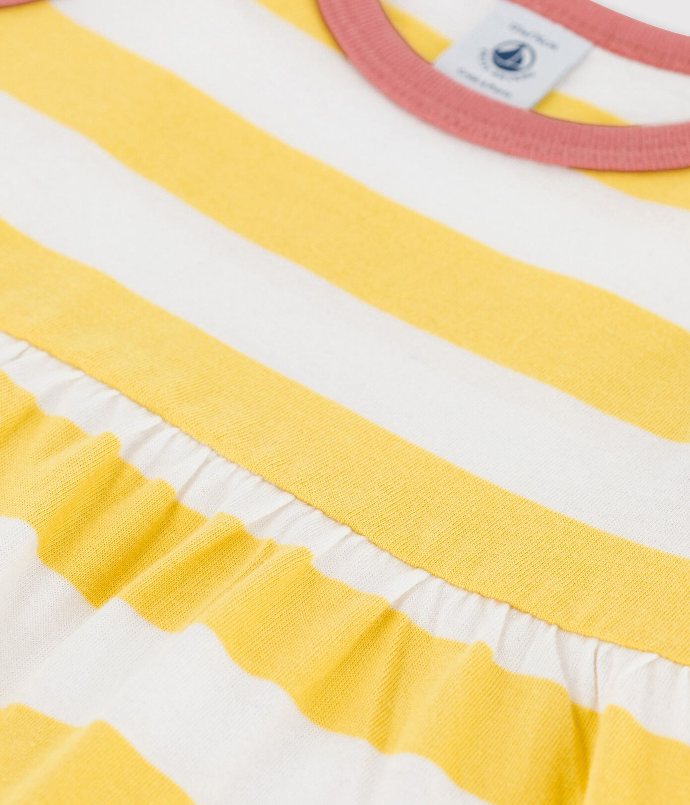 Robe sans manches rayée en jersey bébé