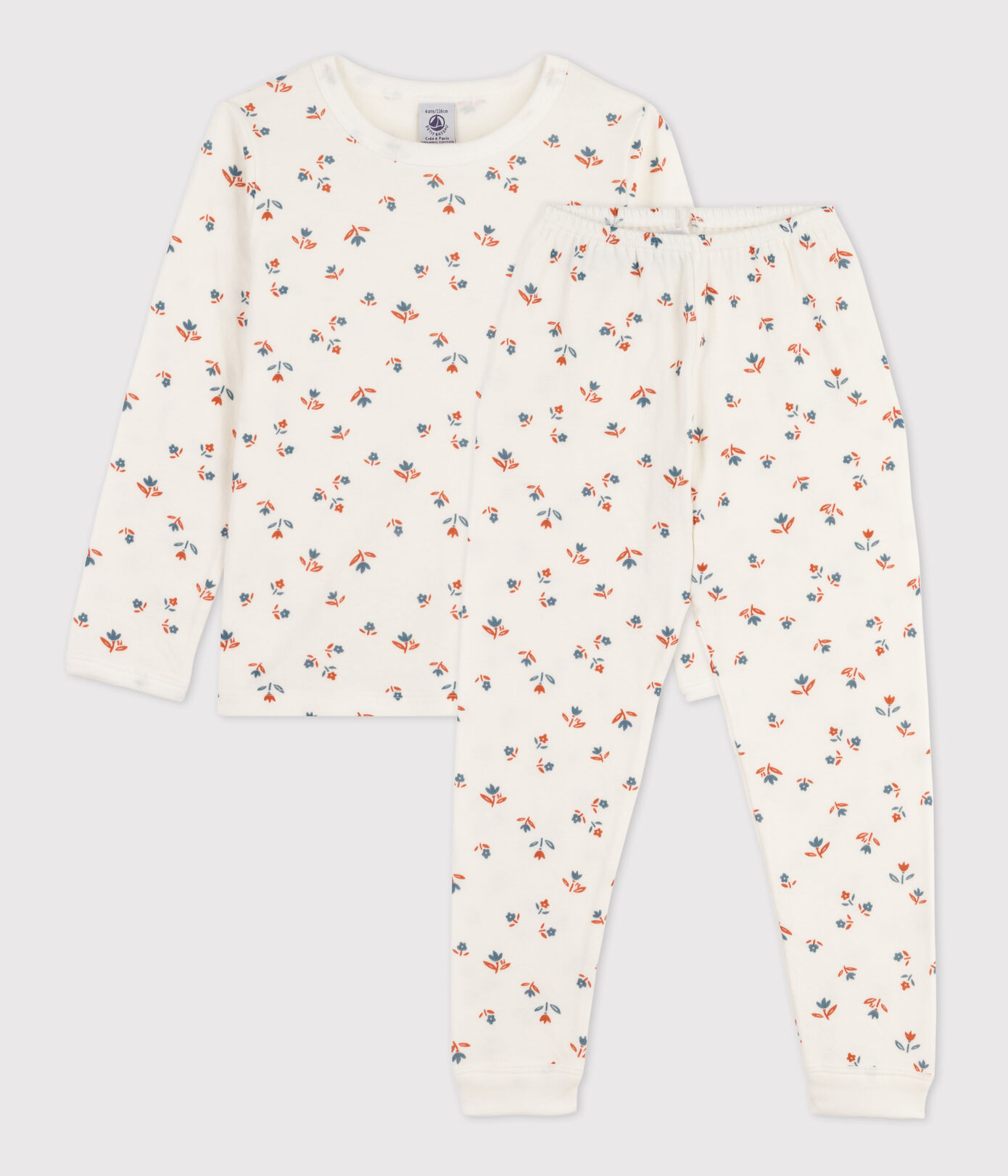 Pyjama fleur petite fille en tubique
